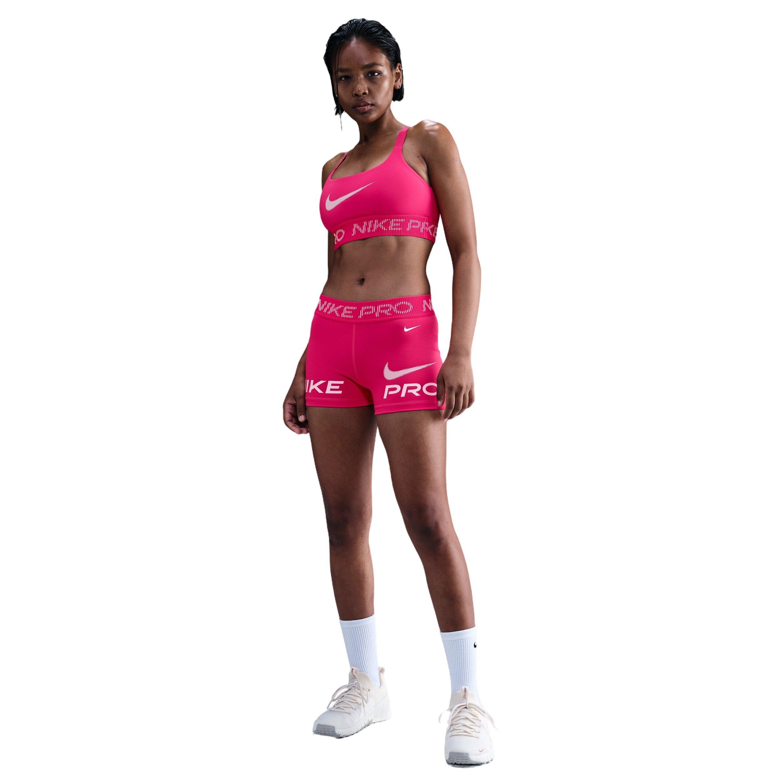 Nike Women's Pro Light-Support Non-Padded Sports Bra - Rush Pink - RUSH PINK Thumbnail View 4