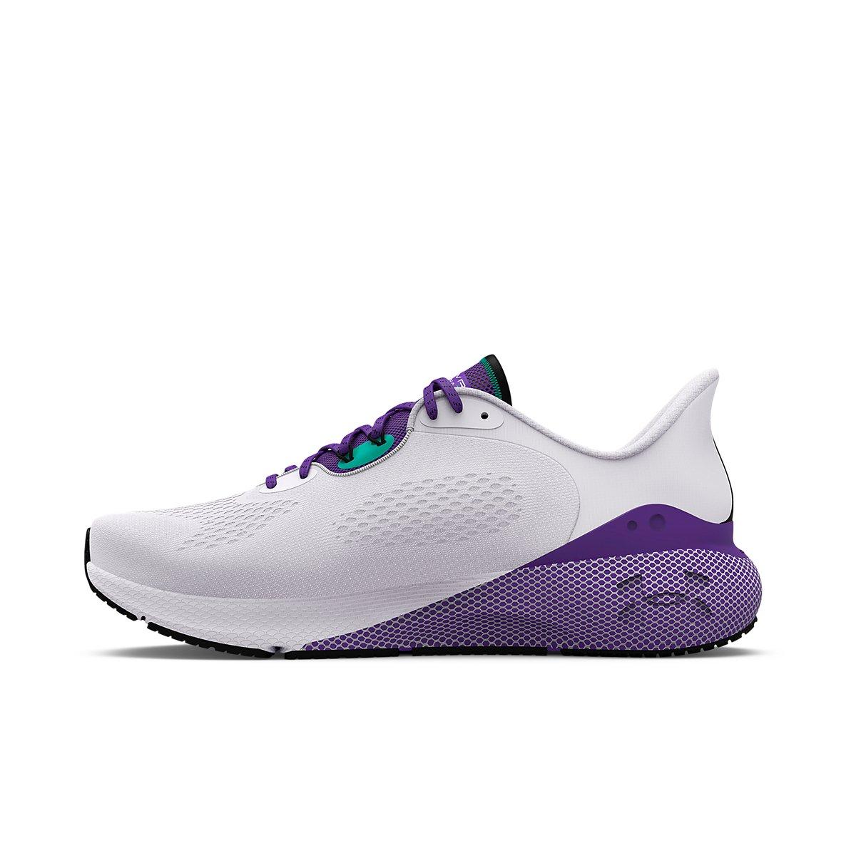 Under Armour HOVR Machina 3 Men's Running Shoe - WHITE/PURPLE Thumbnail View 2