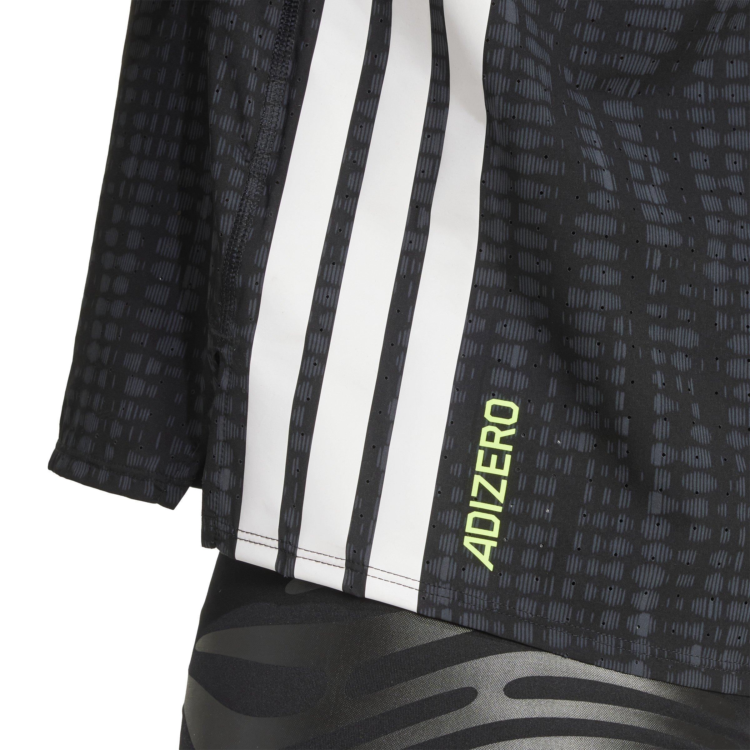 adidas Men's adiZero Running Tank Top -Black - GREY Thumbnail View 4