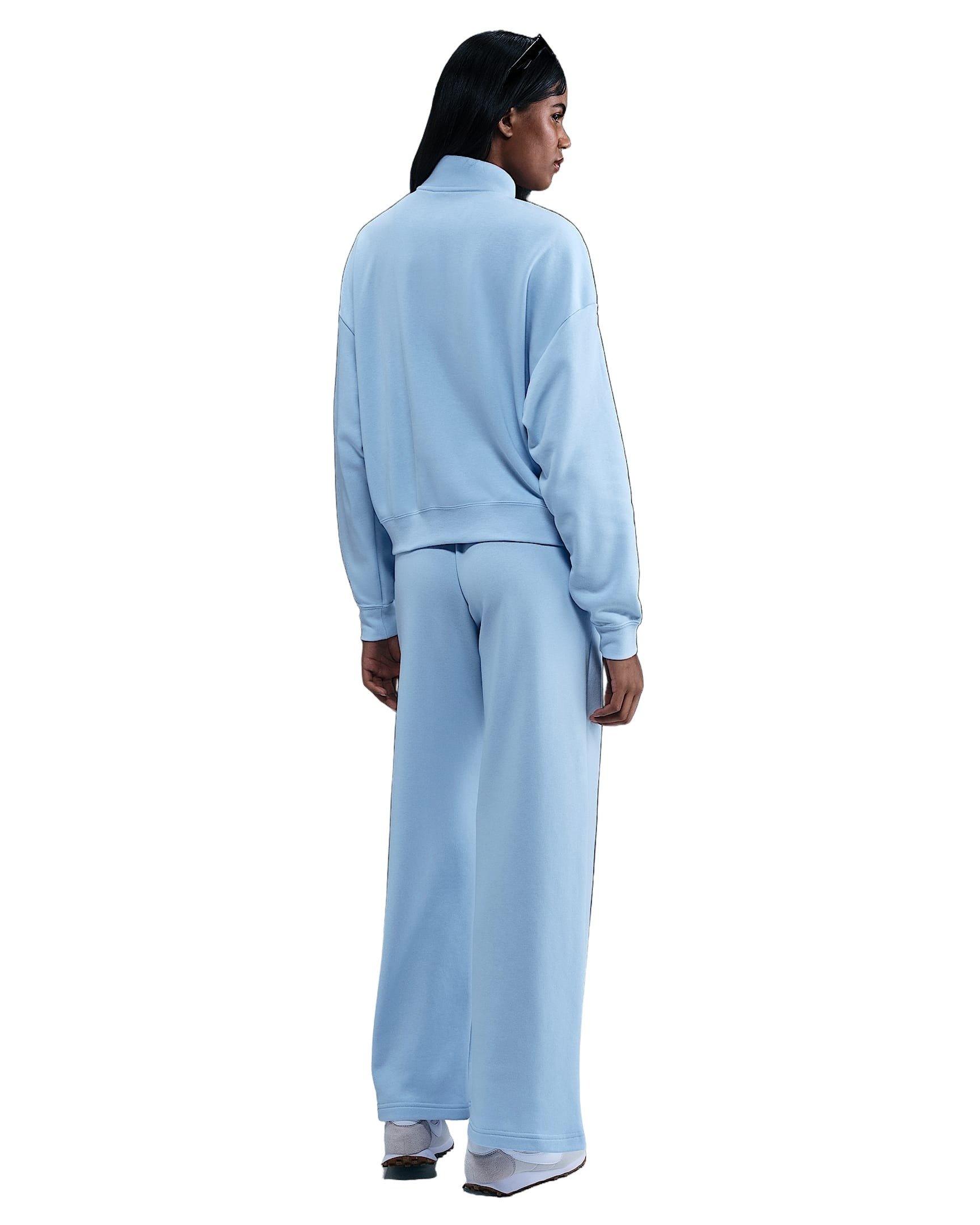 Nike Women's Sportswear Club Fleece Loose Track Jacket - Blue - BLUE Thumbnail View 5