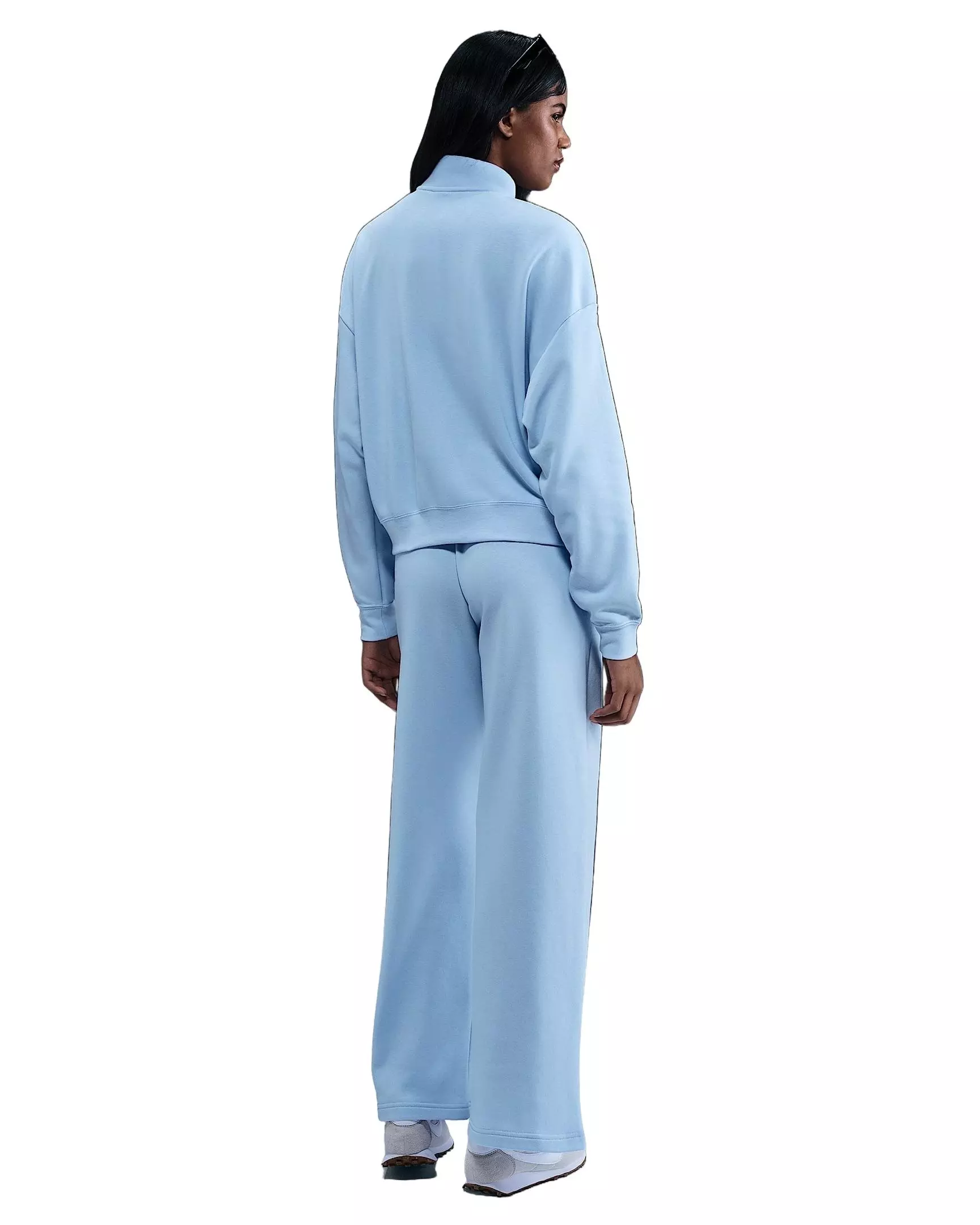 Nike Women's Sportswear Club Fleece Loose Track Jacket - Blue - BLUE