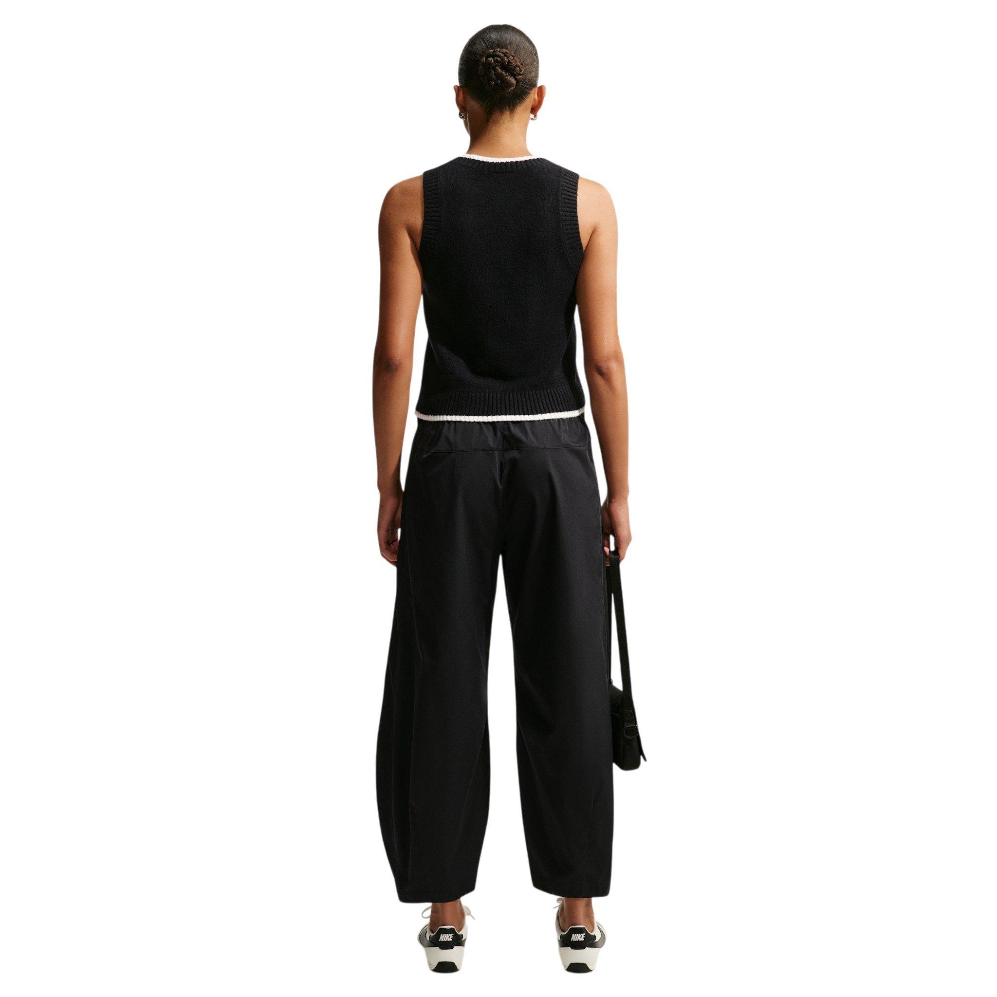 Nike Women's Sportswear Chill Knit Loose Sleeveless Vest - Black/White - BLACK/WHITE