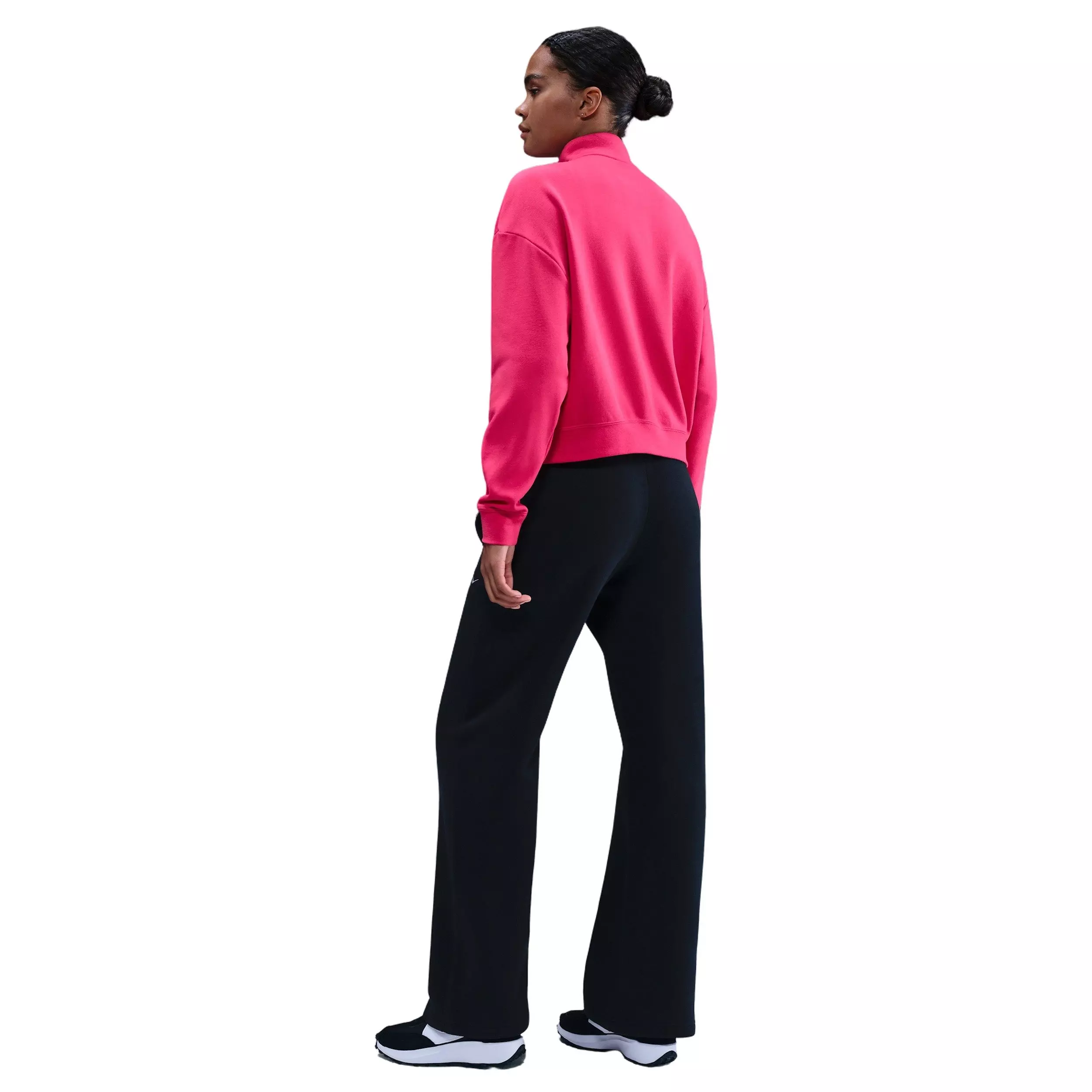 Nike Women's Sportswear Club Fleece Loose Track Jacket - Pink - PINK