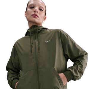 Nike Women's Sportswear Classic Wovens Loose UV Hooded Jacket - Green