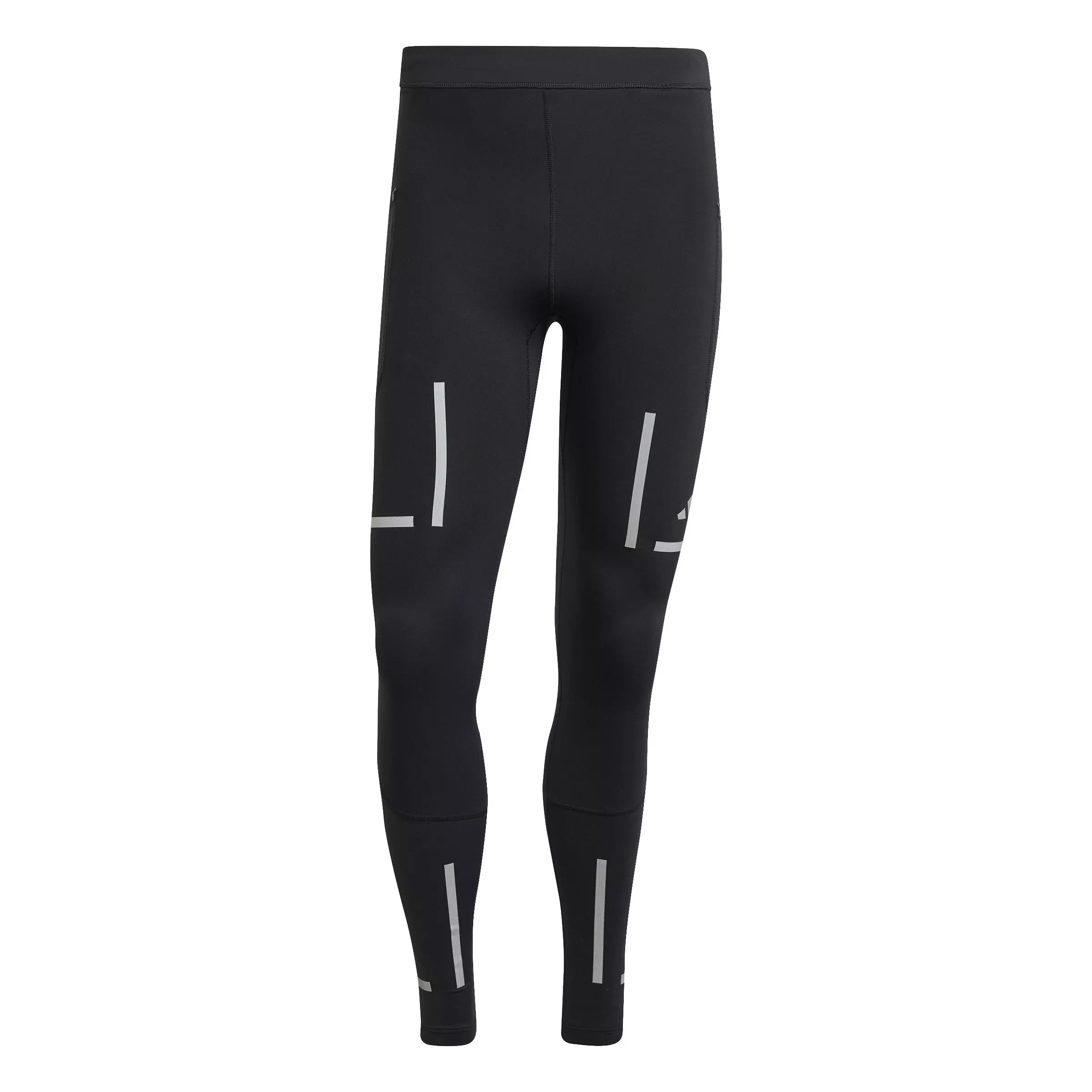 adidas Men's Ultimate High Visibility Running Leggings -Black - BLACK