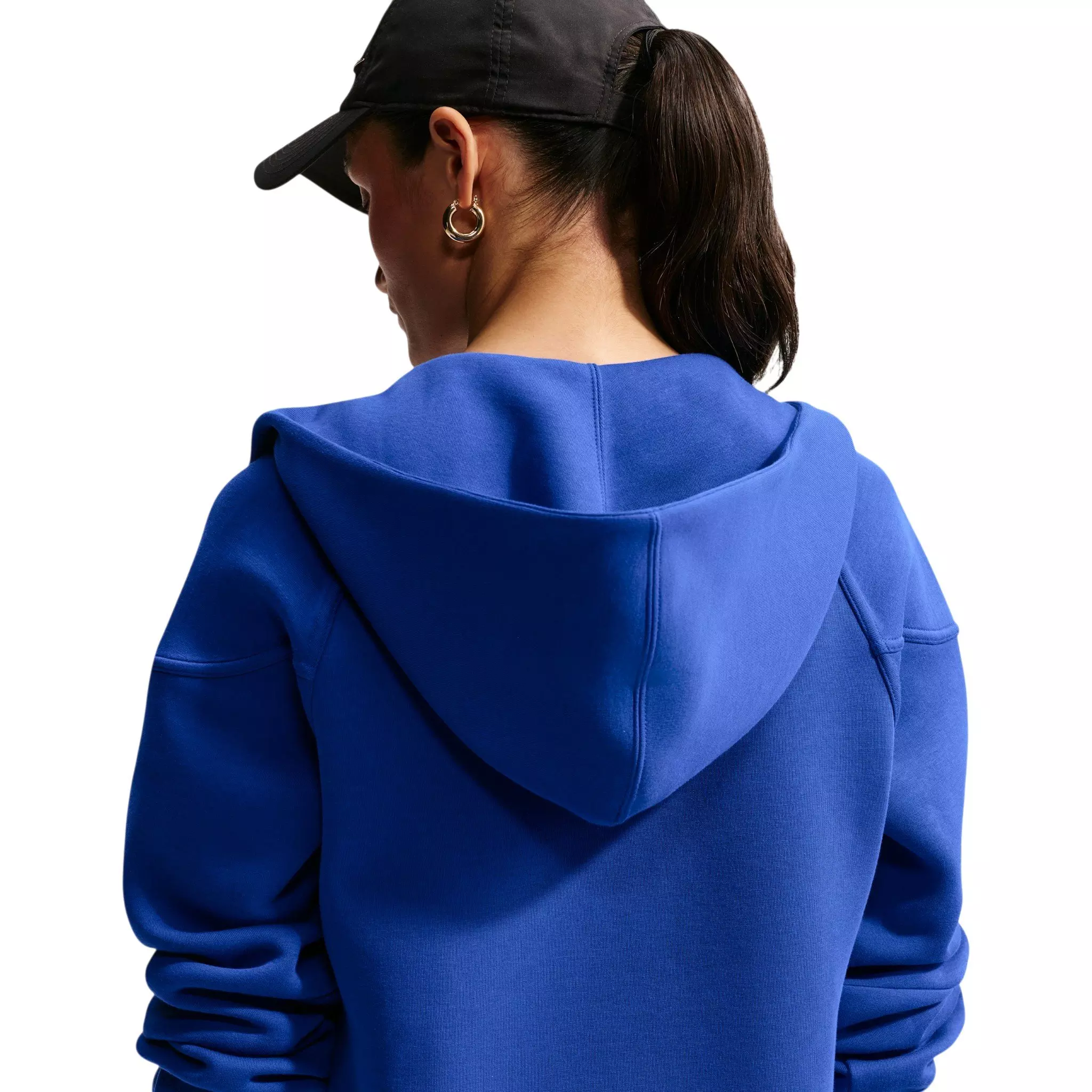 Nike Women's Sportswear Tech Fleece Windrunner Full-Zip Hooded Jacket - Royal/Black - ROYAL/BLACK