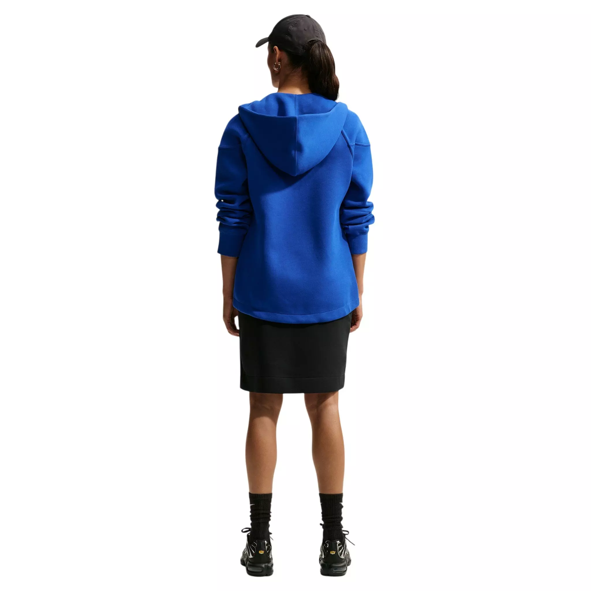 Nike Women's Sportswear Tech Fleece Windrunner Full-Zip Hooded Jacket - Royal/Black - ROYAL/BLACK
