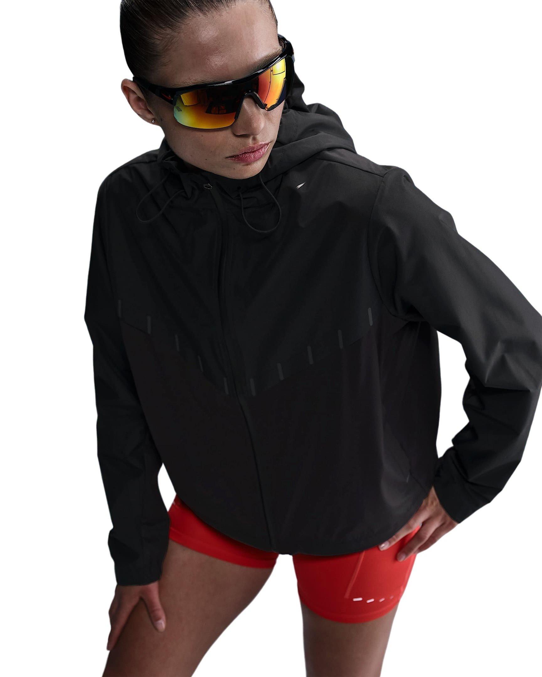 Nike Women's AeroSwift Aerogami Storm-FIT Running Jacket - Black - BLACK Thumbnail View 3