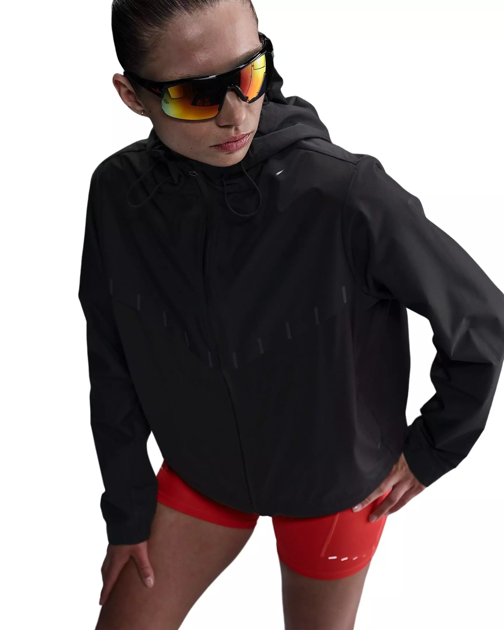 Nike Women's AeroSwift Aerogami Storm-FIT Running Jacket - Black - BLACK