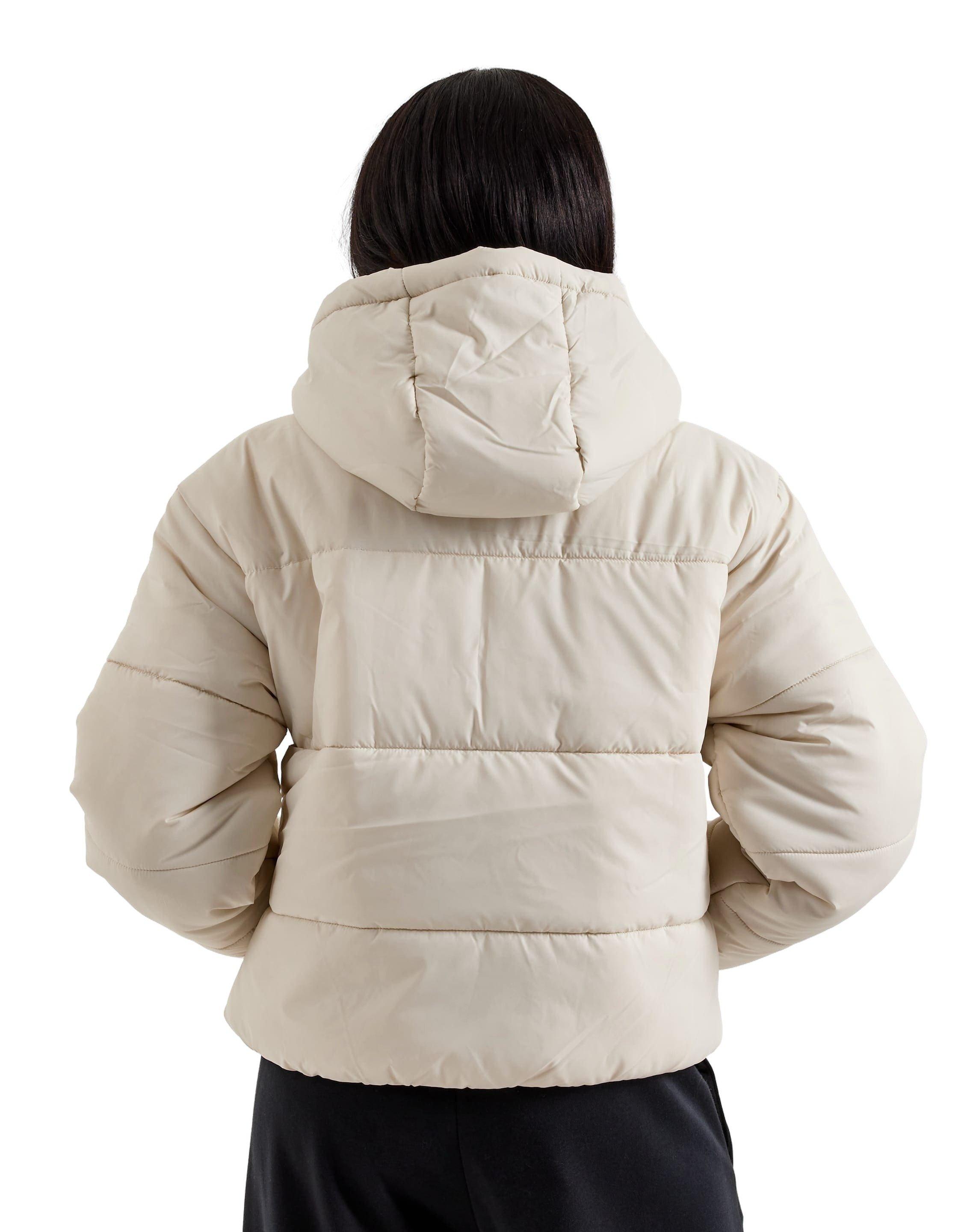 Nike Women's Sportswear Classic Puffer Therma-FIT Loose Hooded Jacket - Bone - BONE Thumbnail View 2