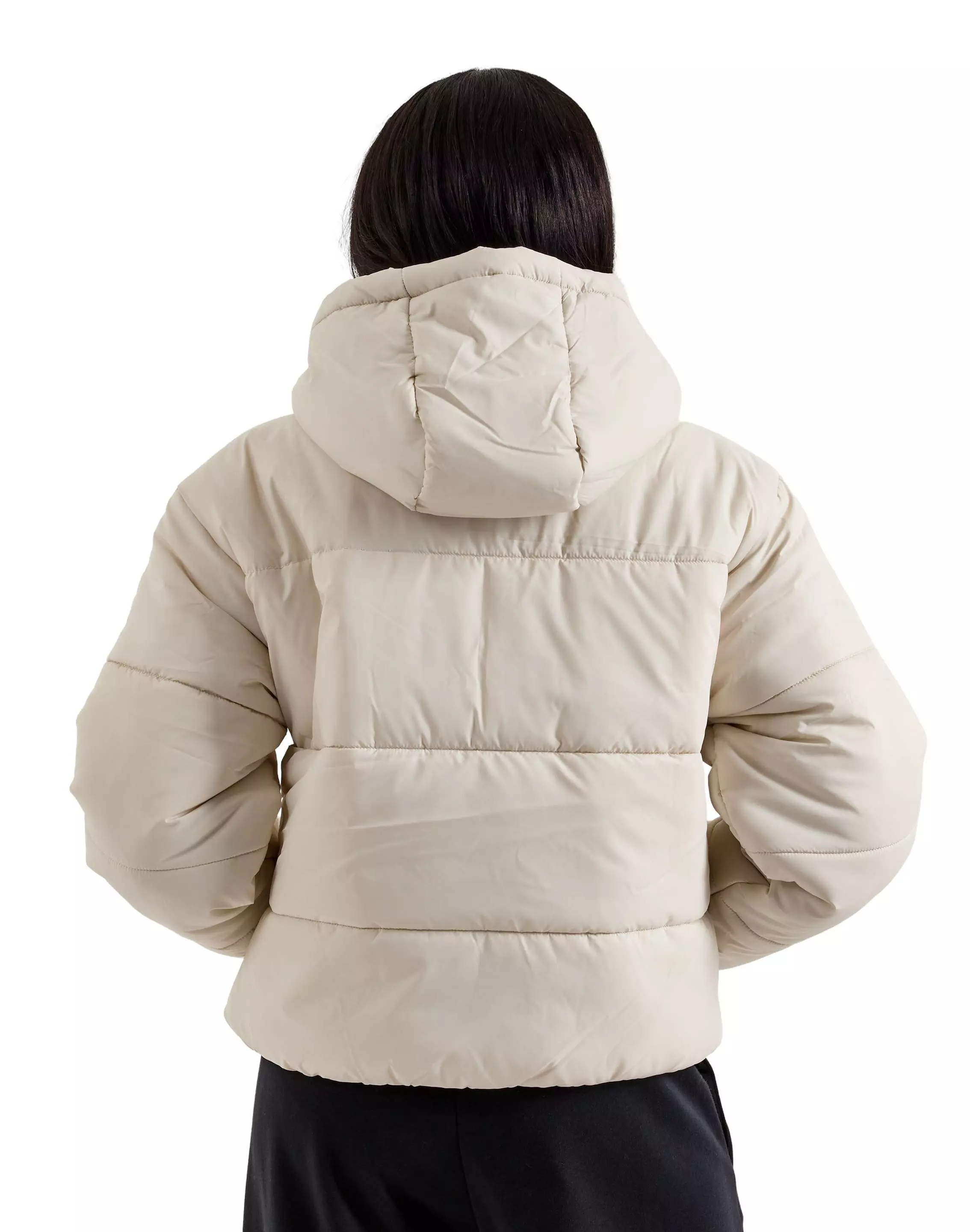 Nike Women's Sportswear Classic Puffer Therma-FIT Loose Hooded Jacket - Bone - BONE