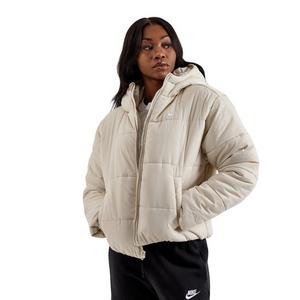 Nike Women's Sportswear Classic Puffer Therma-FIT Loose Hooded Jacket - Bone