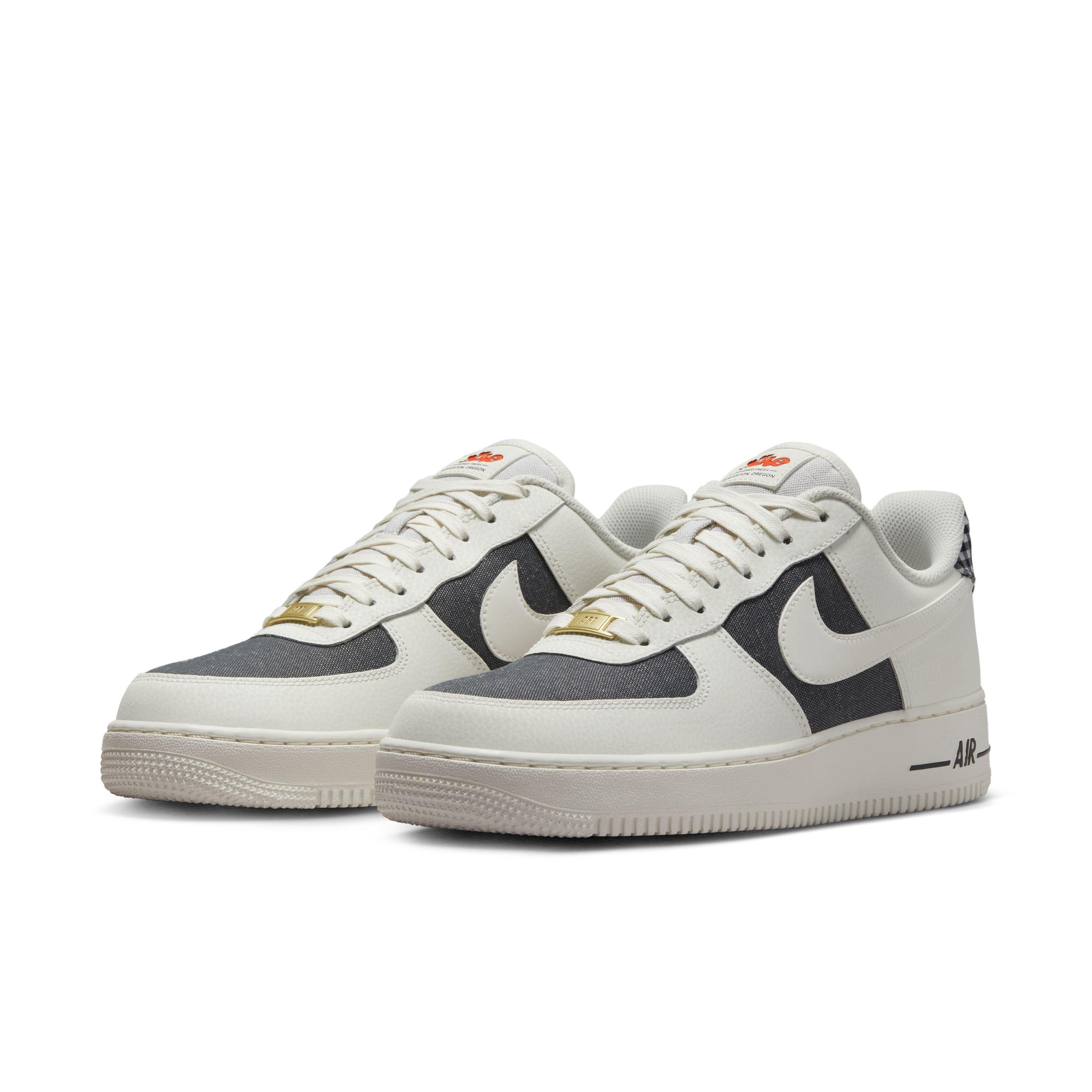 Nike Air Force 1 '07 LV8 White/University Blue/Safety Orange Men's Shoe -  Hibbett