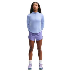 Nike Women's Swift Dri-FIT UV 1/4 Zip Running Top - Blue - BLUE