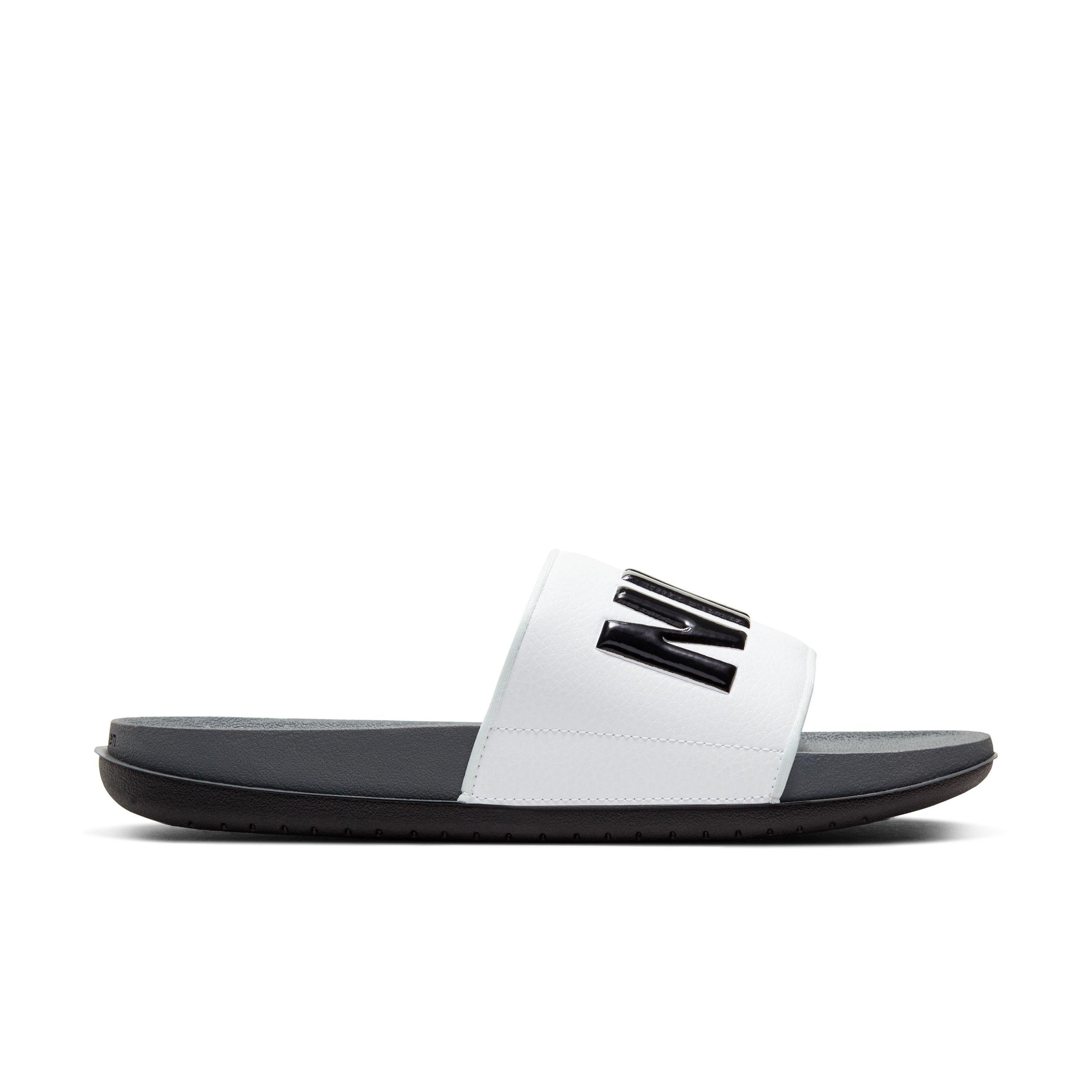 Grey nike hot sale sliders mens