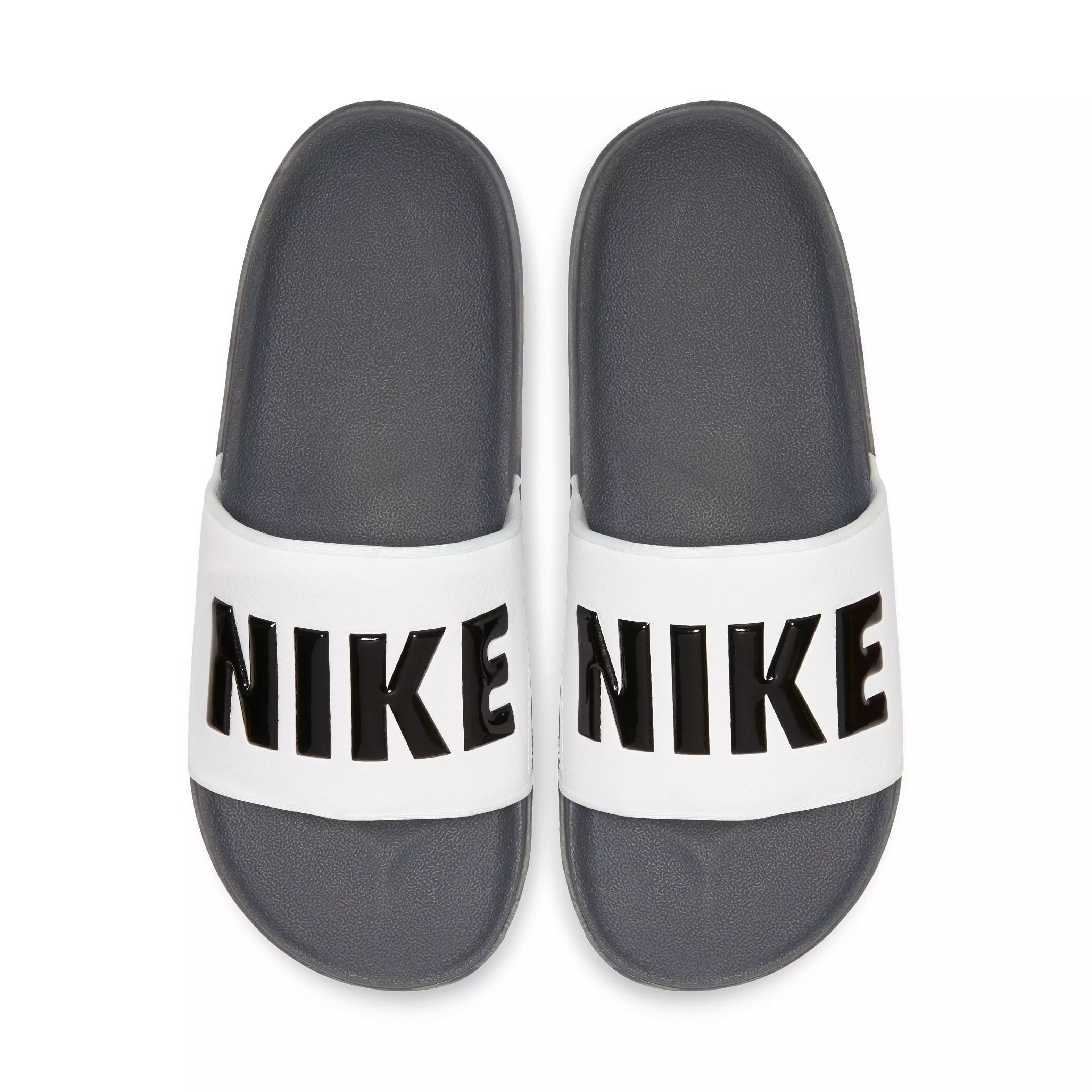 Nike Offcourt "Dark Grey/White/Black" Men's Slide - DK GREY/WHITE/BLACK