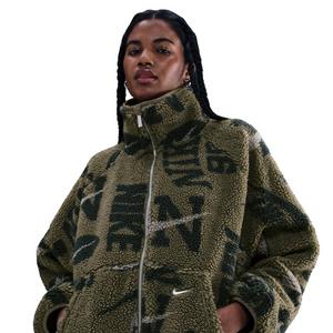 Nike Women's Sportswear High-Pile Fleece Jacket - Green