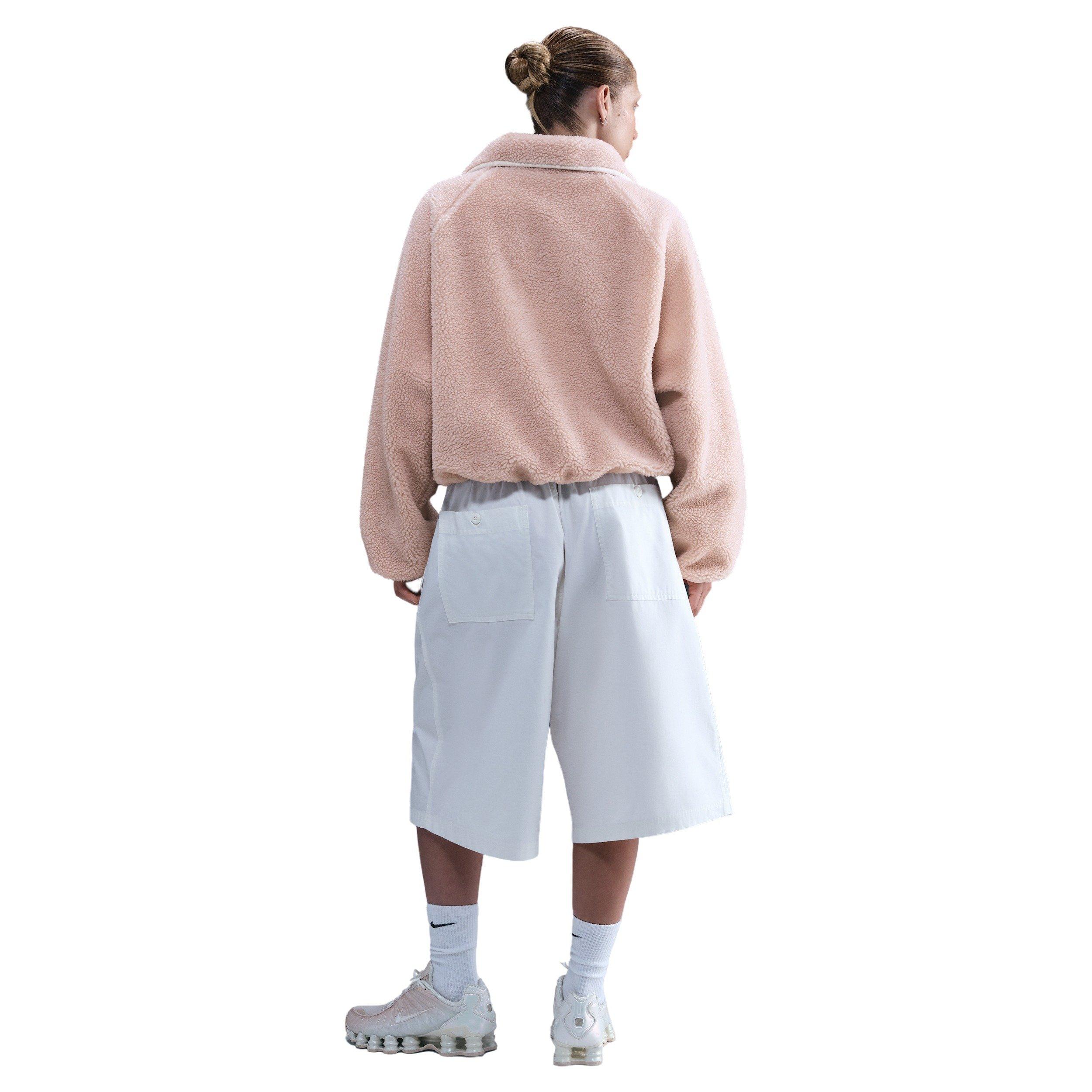 Nike Women's Sportswear High-Pile Fleece Jacket - Pink - PINK Thumbnail View 5