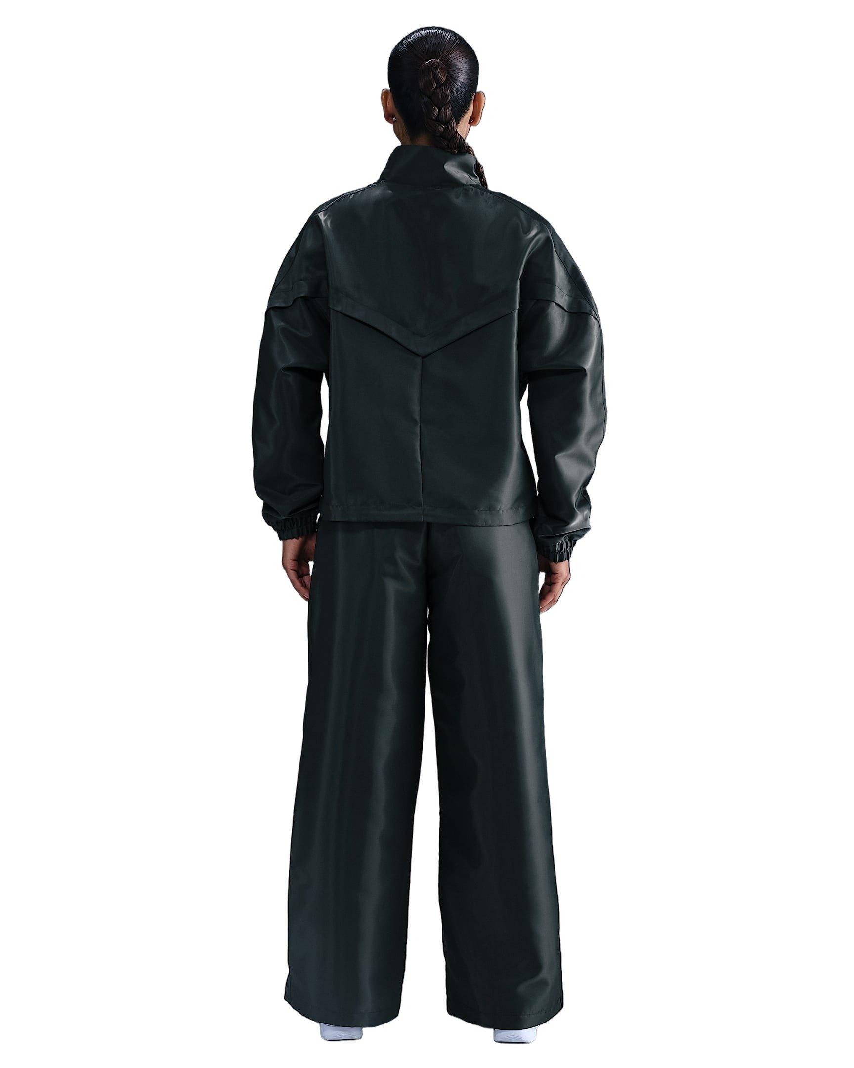 Nike Women's Sportswear Windrunner Shine Jacket - Green - GREEN Thumbnail View 2