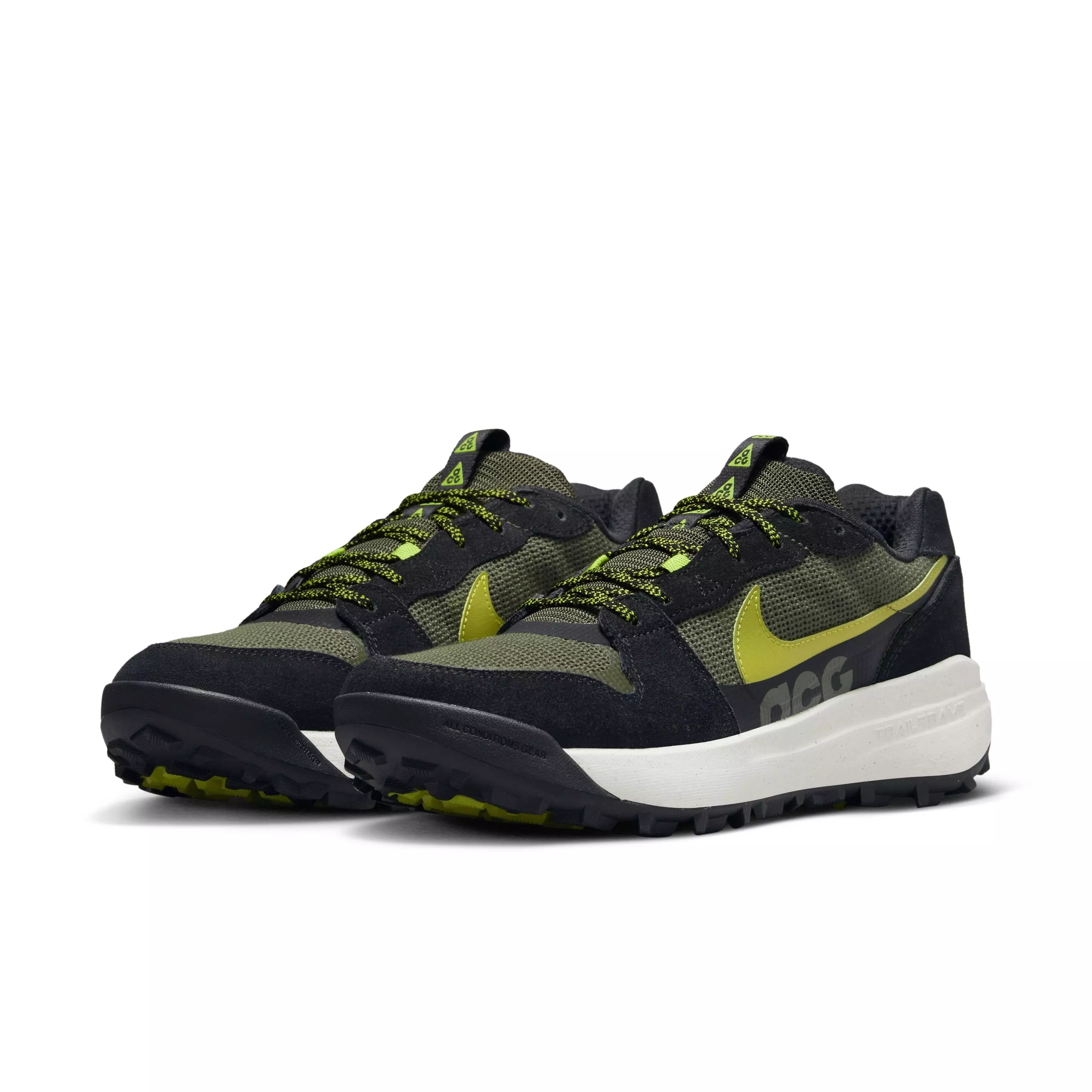 Nike ACG Lowcate "Cargo Khaki/Black/Bright Cactus/Moss" Men's Shoe - CARGO/BLACK/CACTUS/MOSS