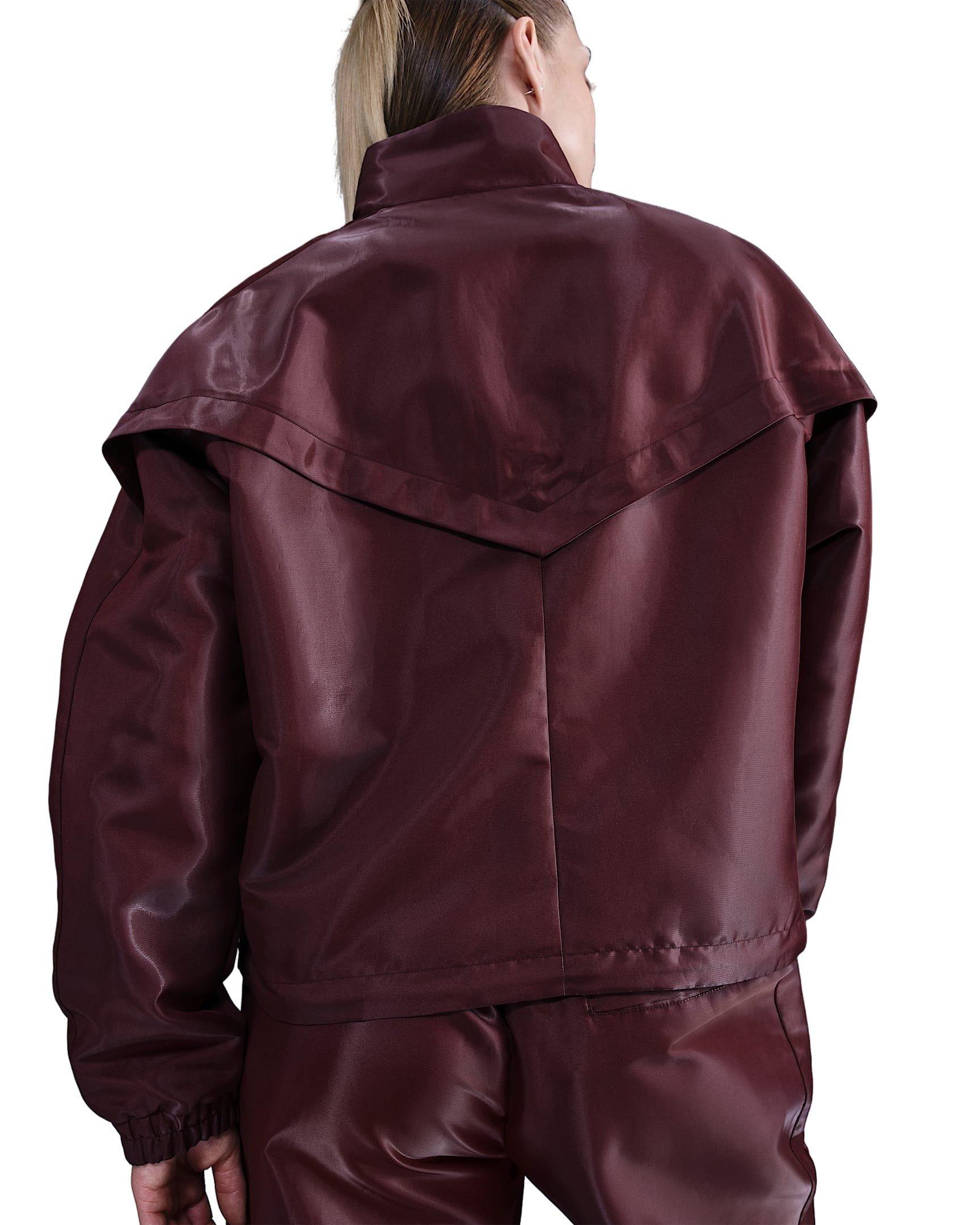 Nike Women's Sportswear Windrunner Shine Jacket - Red - RED Thumbnail View 2