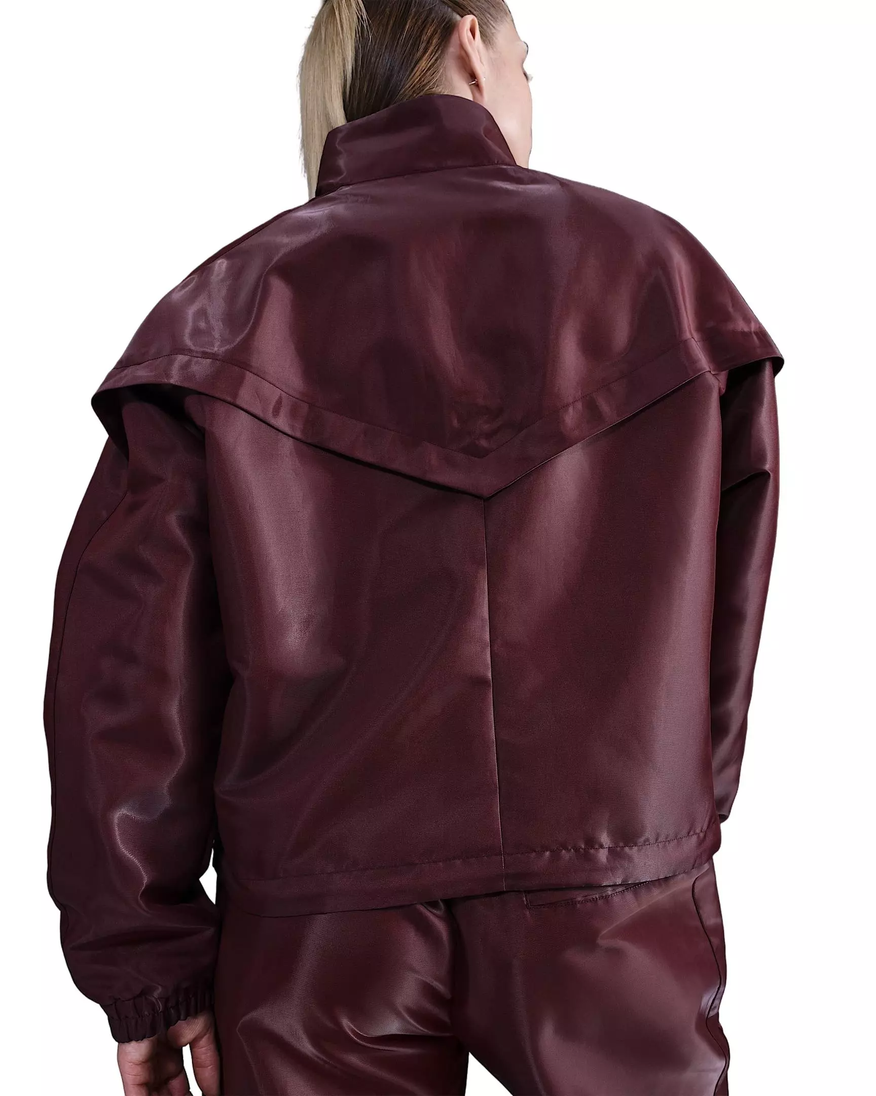 Nike Women's Sportswear Windrunner Shine Jacket - Red - RED