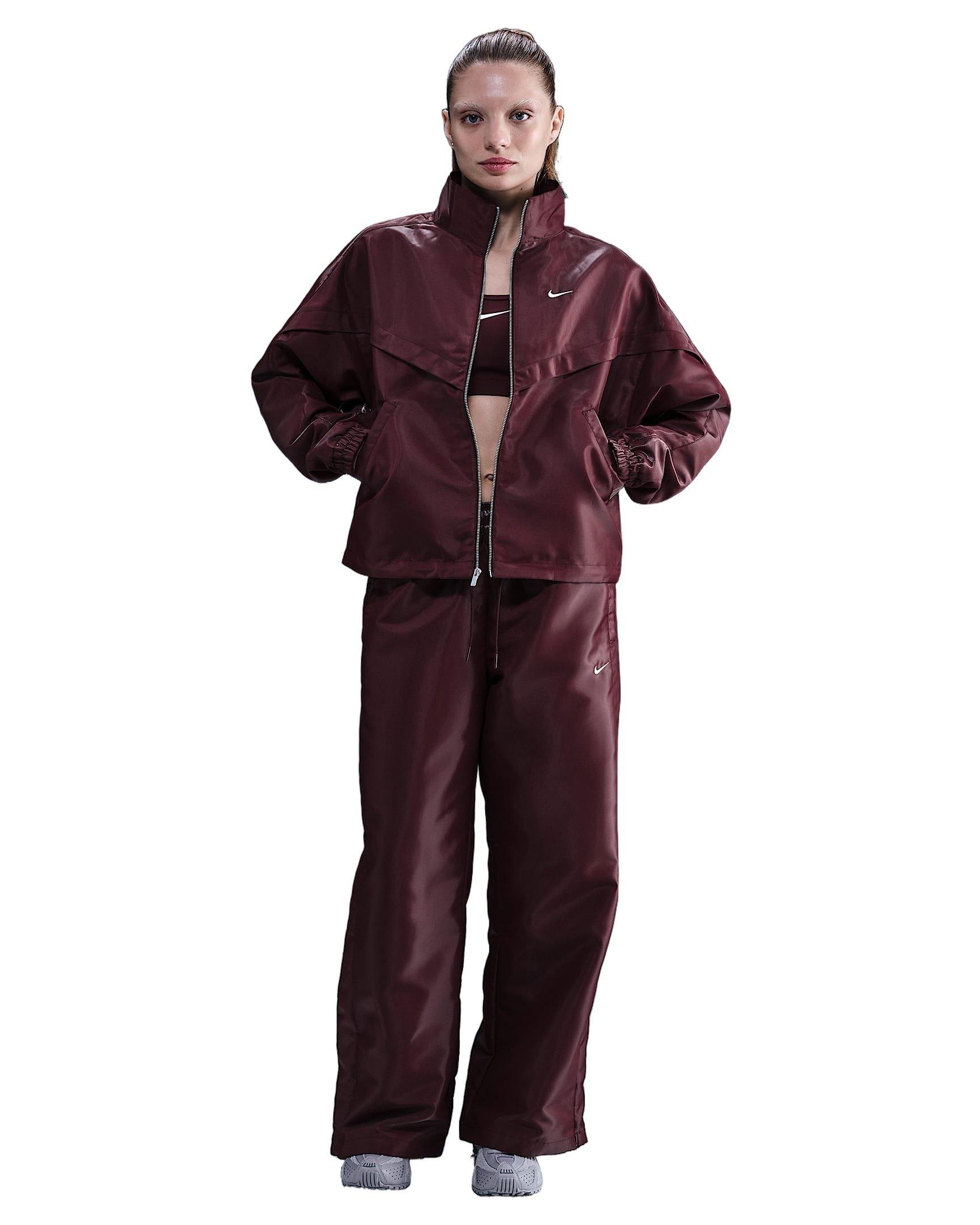 Nike Women's Sportswear Windrunner Shine Jacket - Red - RED Thumbnail View 5