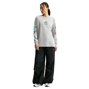 Nike Women's Sportswear Classic Oversized Long Sleeve T-Shirt - Grey - GREY