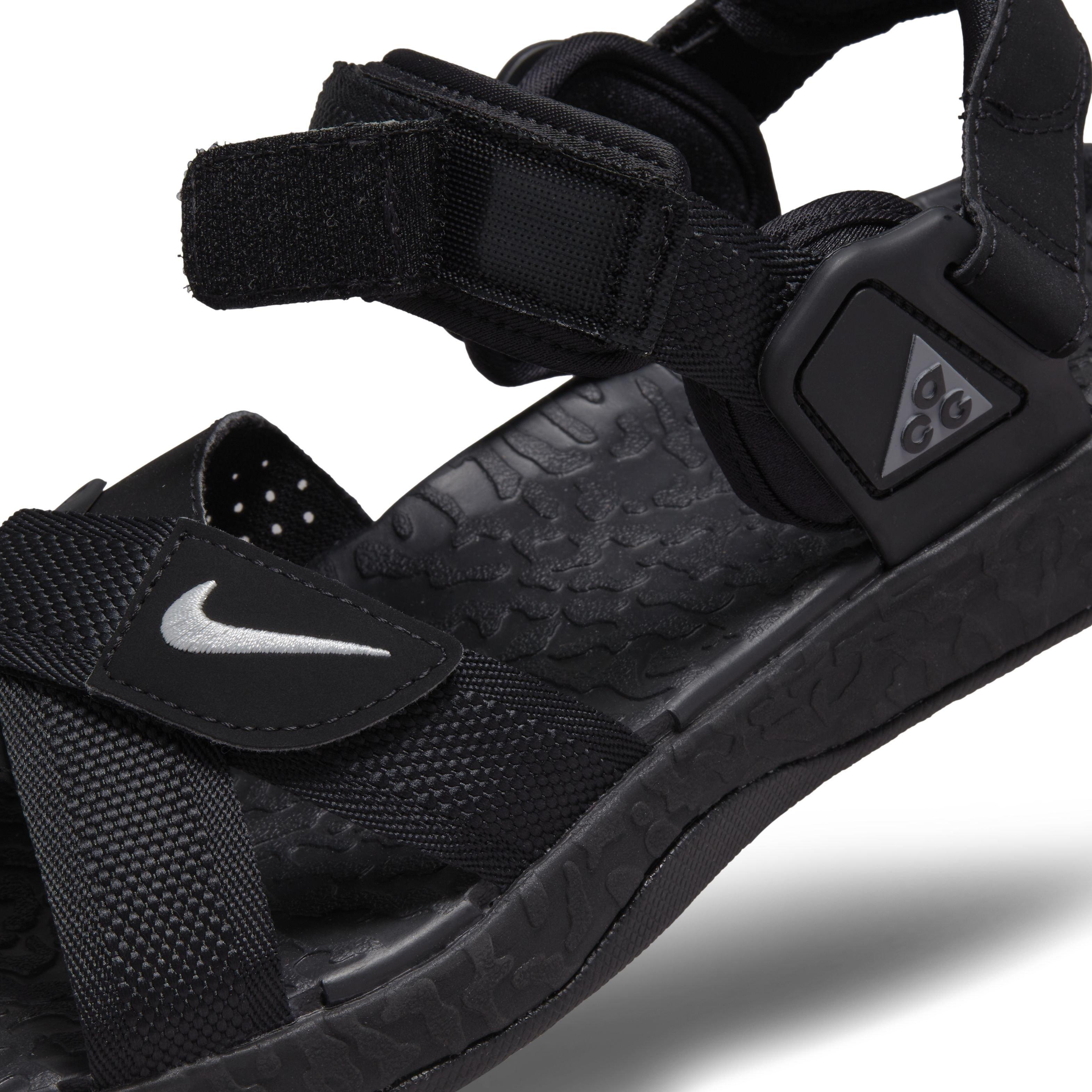 Nike ACG Air Deschutz+ "Black/Black/Anthracite/Grey Fog" Men's Sandal - BLACK/BLACK/ANTHRACITE/GREY Thumbnail View 7