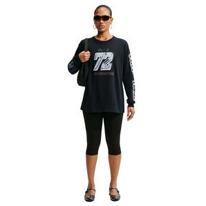 Nike Women's Sportswear Classic Oversized 72 Long Sleeve T-Shirt - Black - BLACK