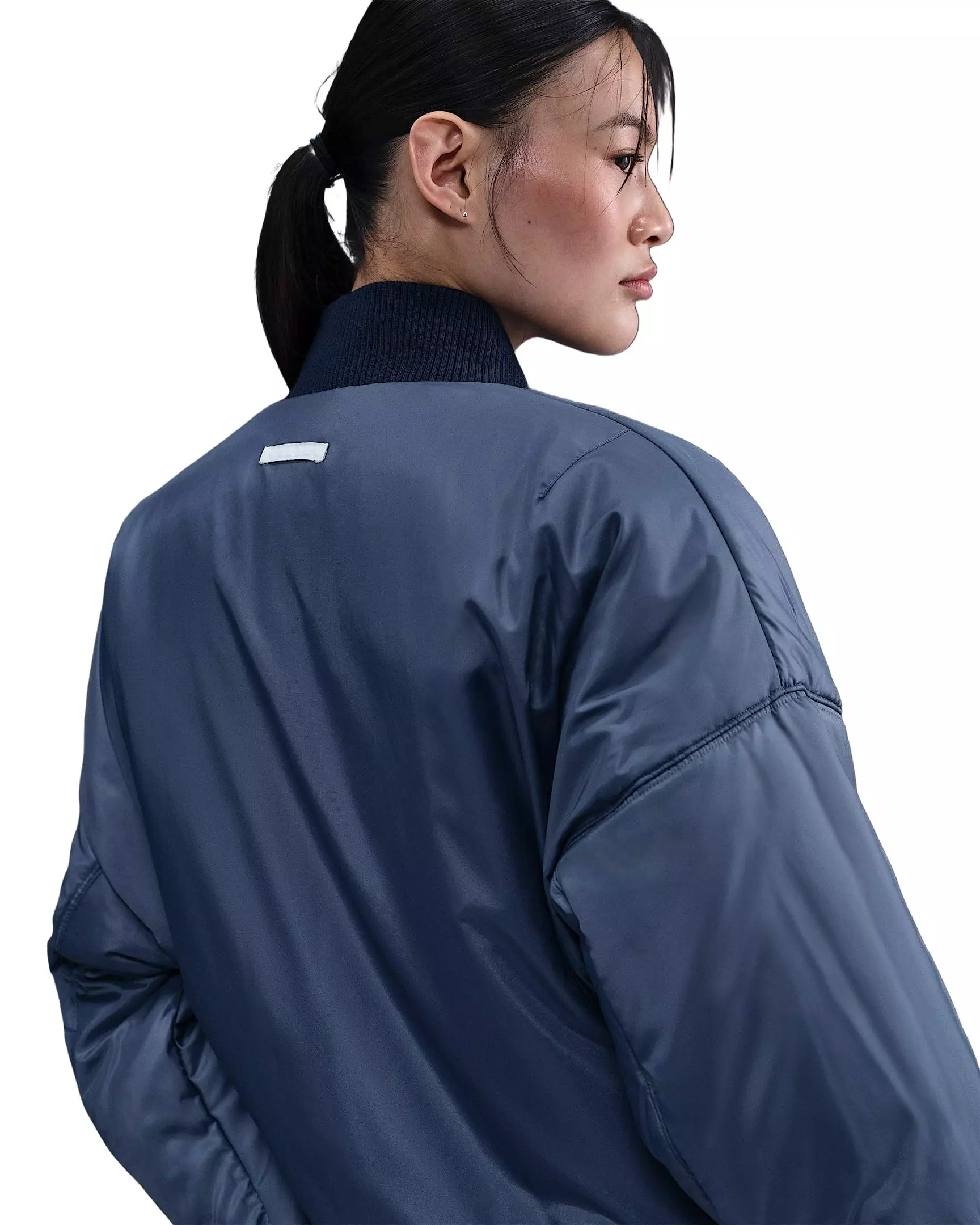 Nike Women's Sportswear Therma-FIT Reversible Bomber Jacket - Blue - BLUE