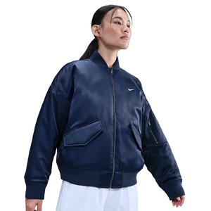 Nike Women's Sportswear Therma-FIT Reversible Bomber Jacket - Blue