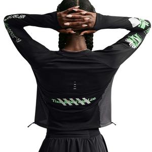 Nike Women's Swift Long Sleeve Running Top - Black/Grey - BLACK/GREY