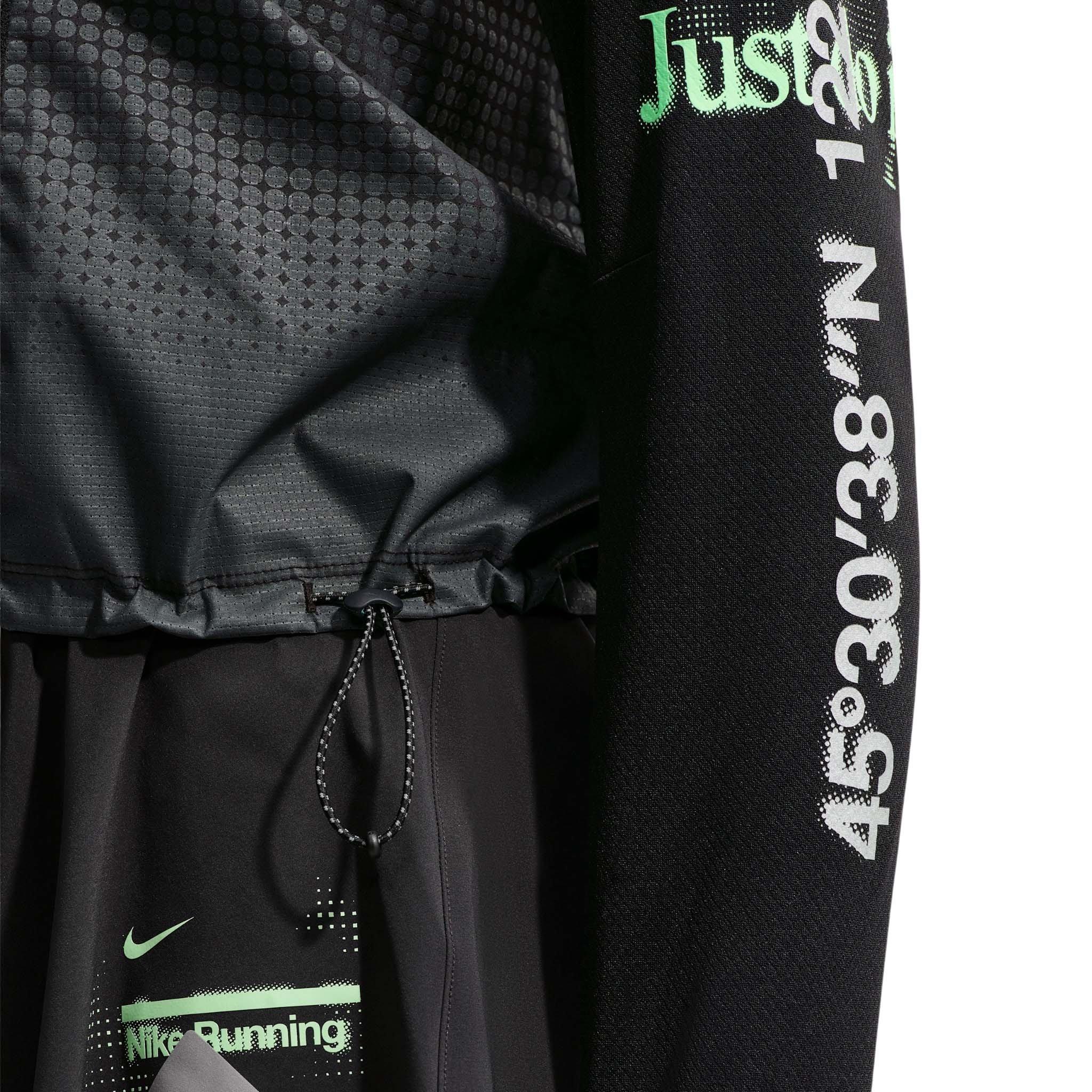Nike Women's Swift Long Sleeve Running Top - Black/Grey - BLACK/GREY