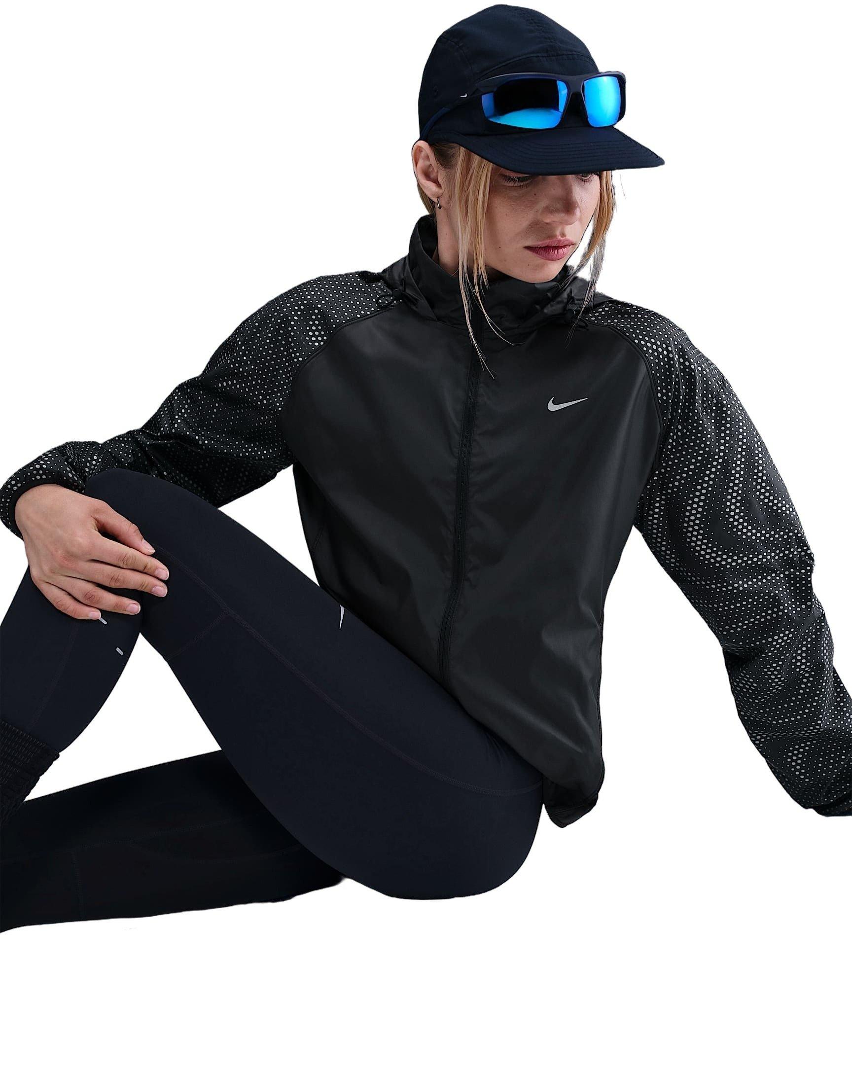 Nike Women's Tempo Flash Repel Running Jacket - Black - BLACK Thumbnail View 4