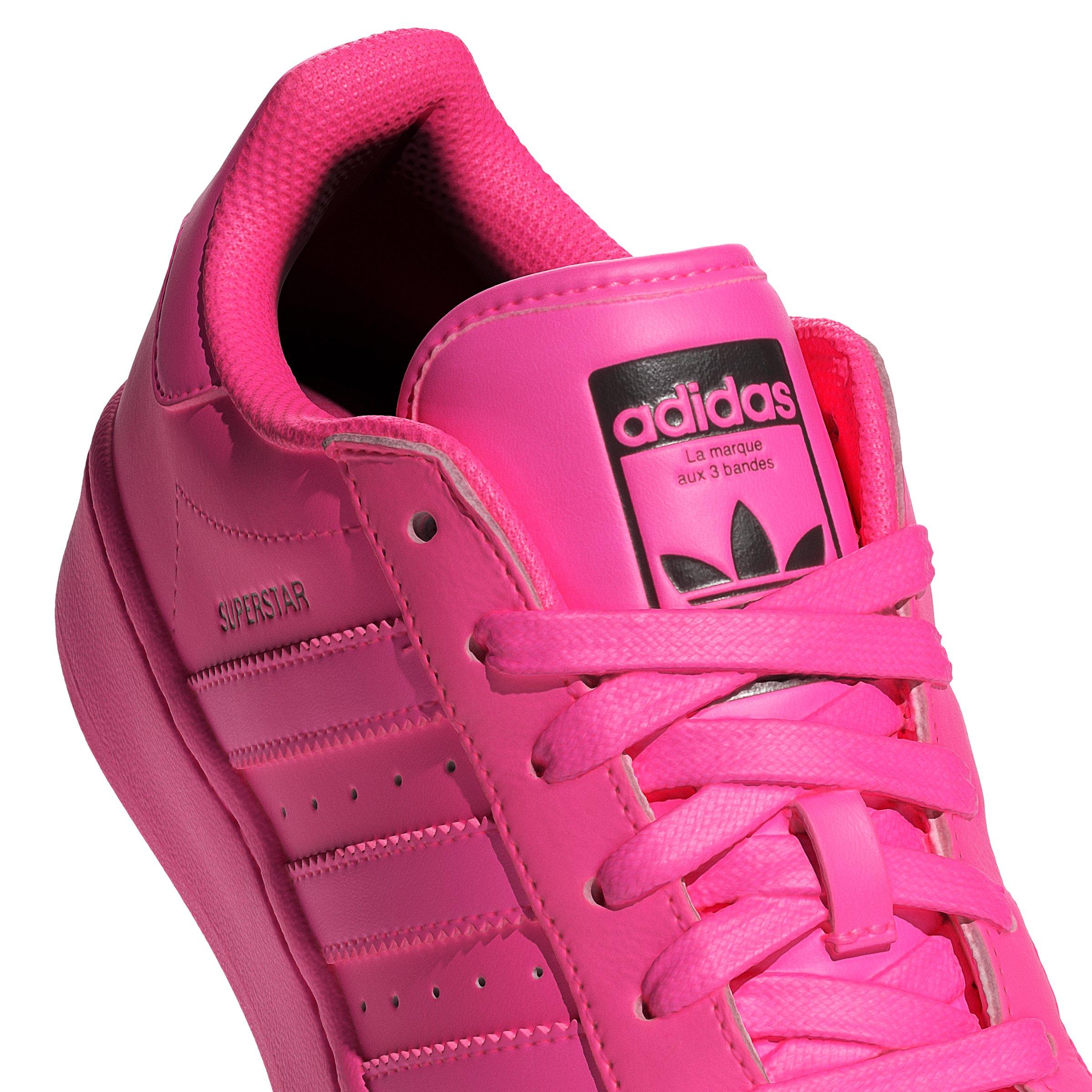 adidas Originals Superstar XLG "Lucid Pink/Lucid Pink/Core Black" Women's Shoe - PINK/PINK/BLACK Thumbnail View 5