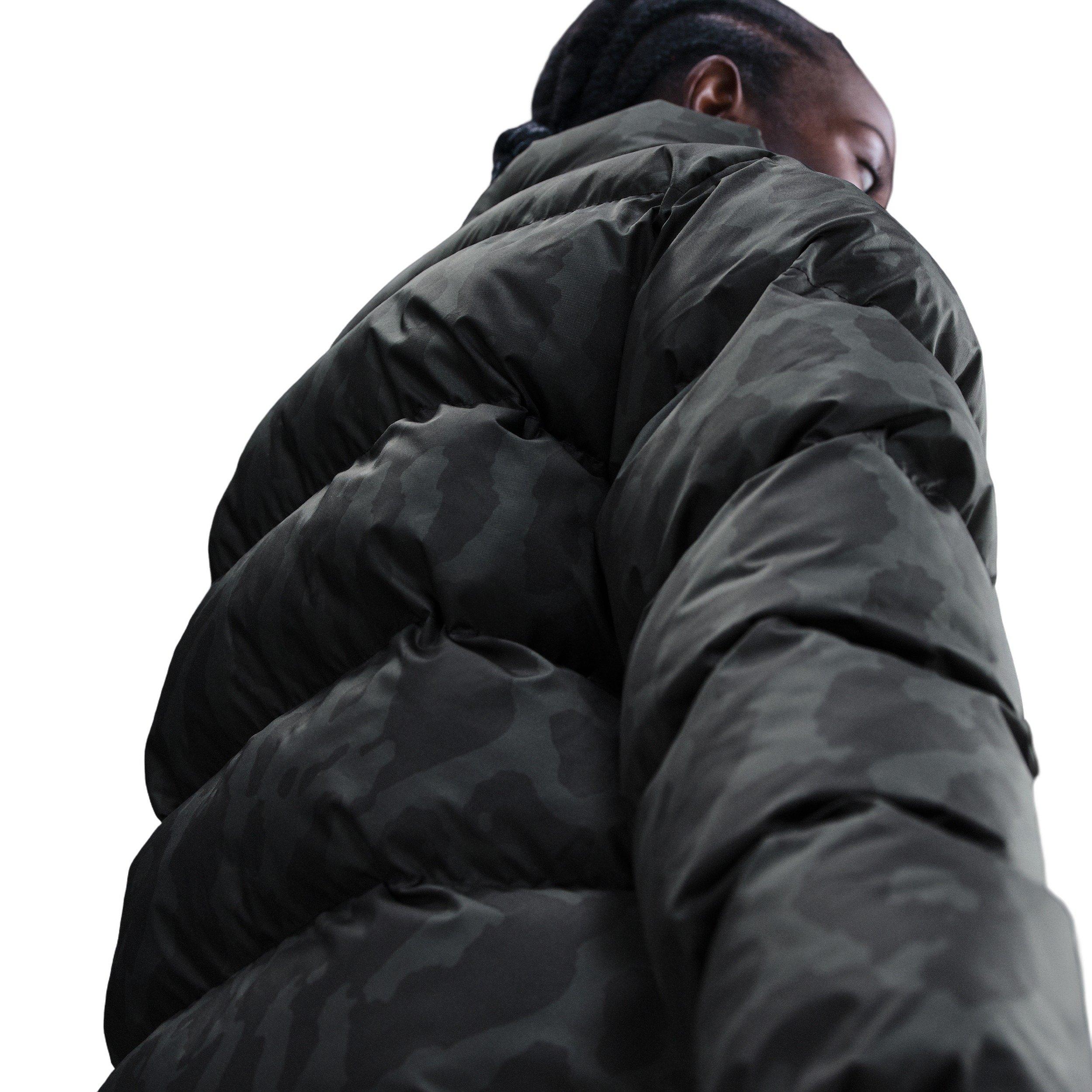 Nike Women's Sportswear Therma-FIT Puffer Full-Zip Jacket - Black - BLACK Thumbnail View 2