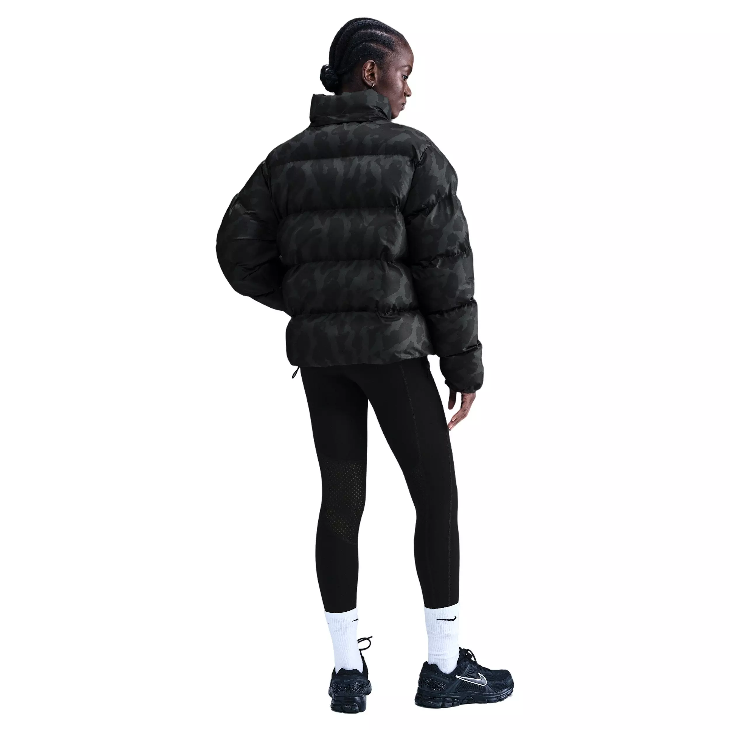 Nike Women's Sportswear Therma-FIT Puffer Full-Zip Jacket - Black - BLACK