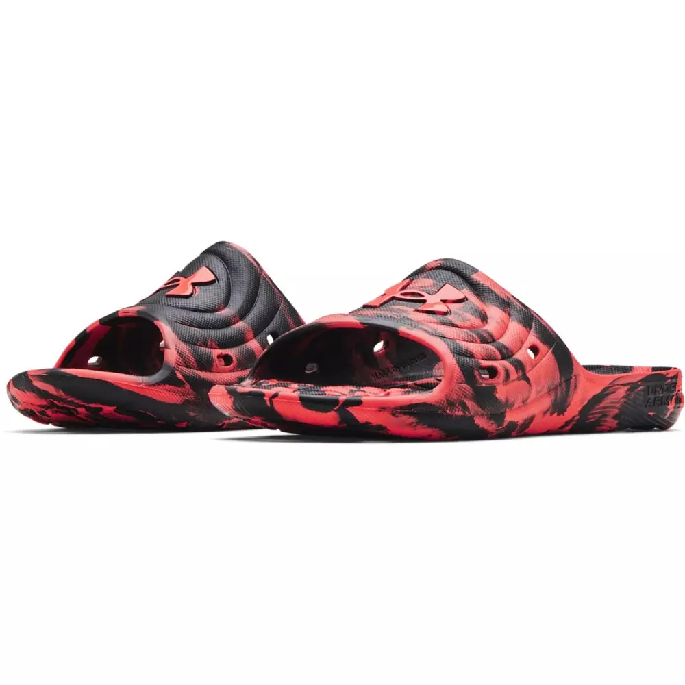 Under Armour Locker Camo Men's Slide - BLACK/RED