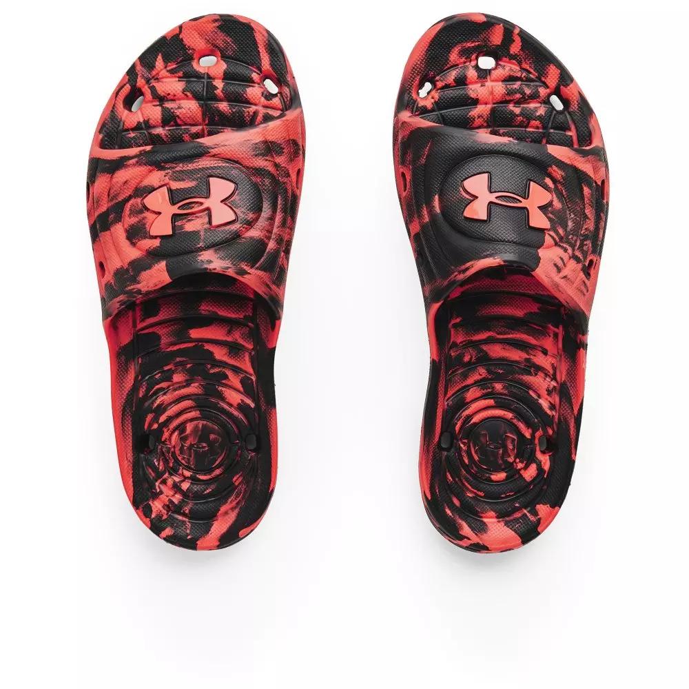 Under Armour Locker Camo Men's Slide - BLACK/RED