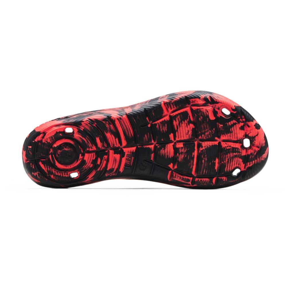 Under Armour Locker Camo Men's Slide - BLACK/RED Thumbnail View 5