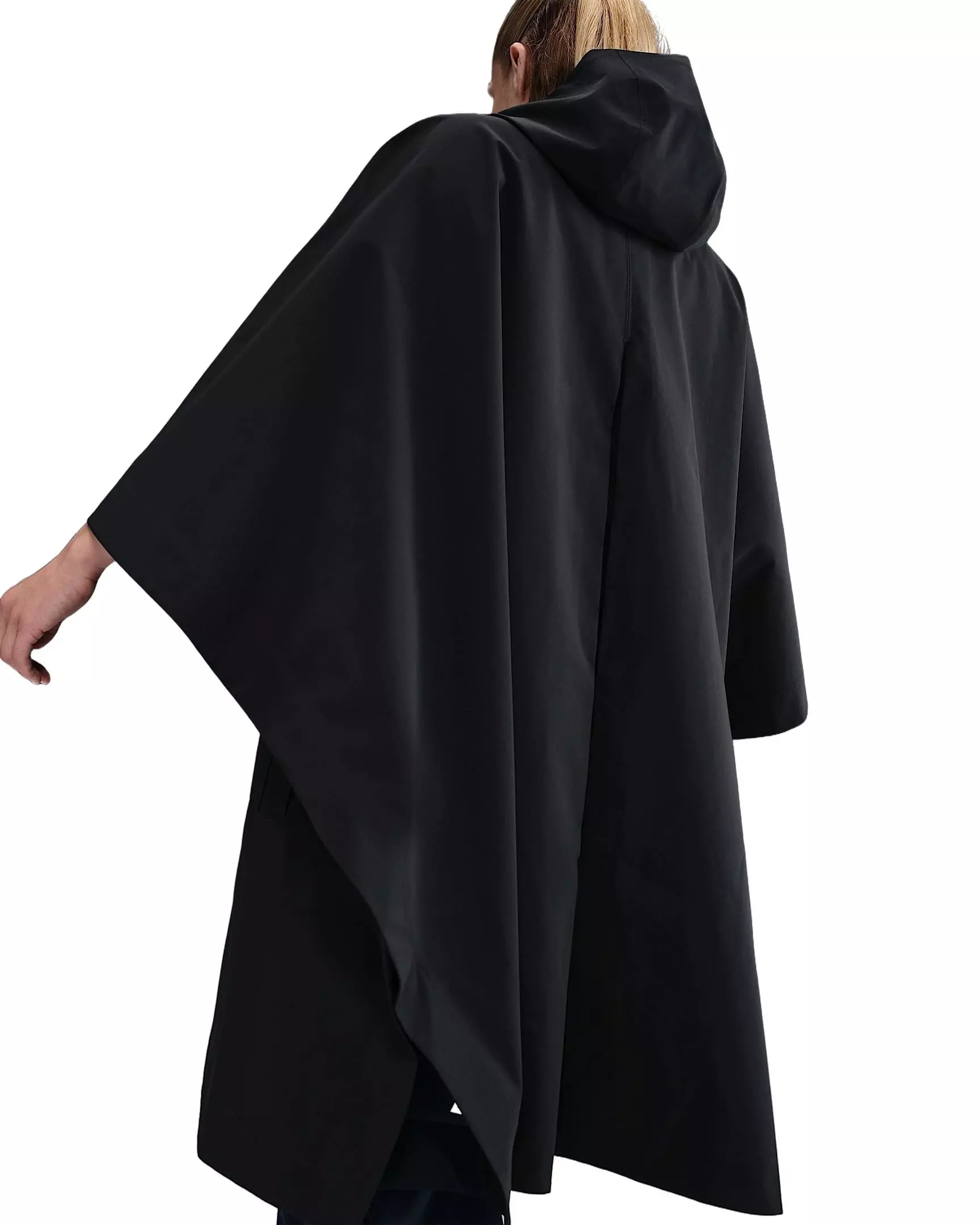 Nike Women's Sportswear Tailored Rain Poncho - Black - BLACK