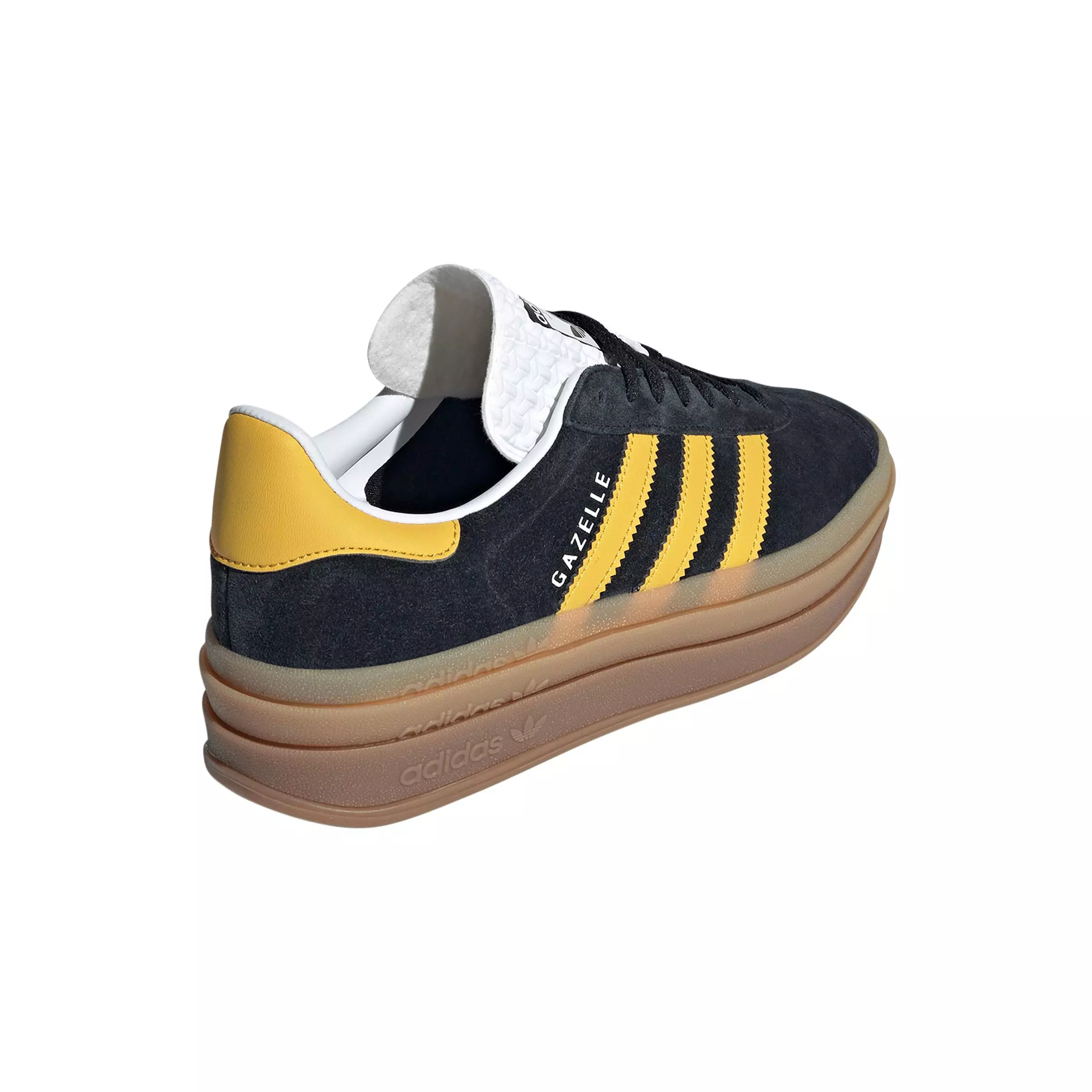 adidas Originals Gazelle Bold "Core Black/Bold Gold/Ftwr White" Women's Shoe - BLACK/GOLD/WHITE