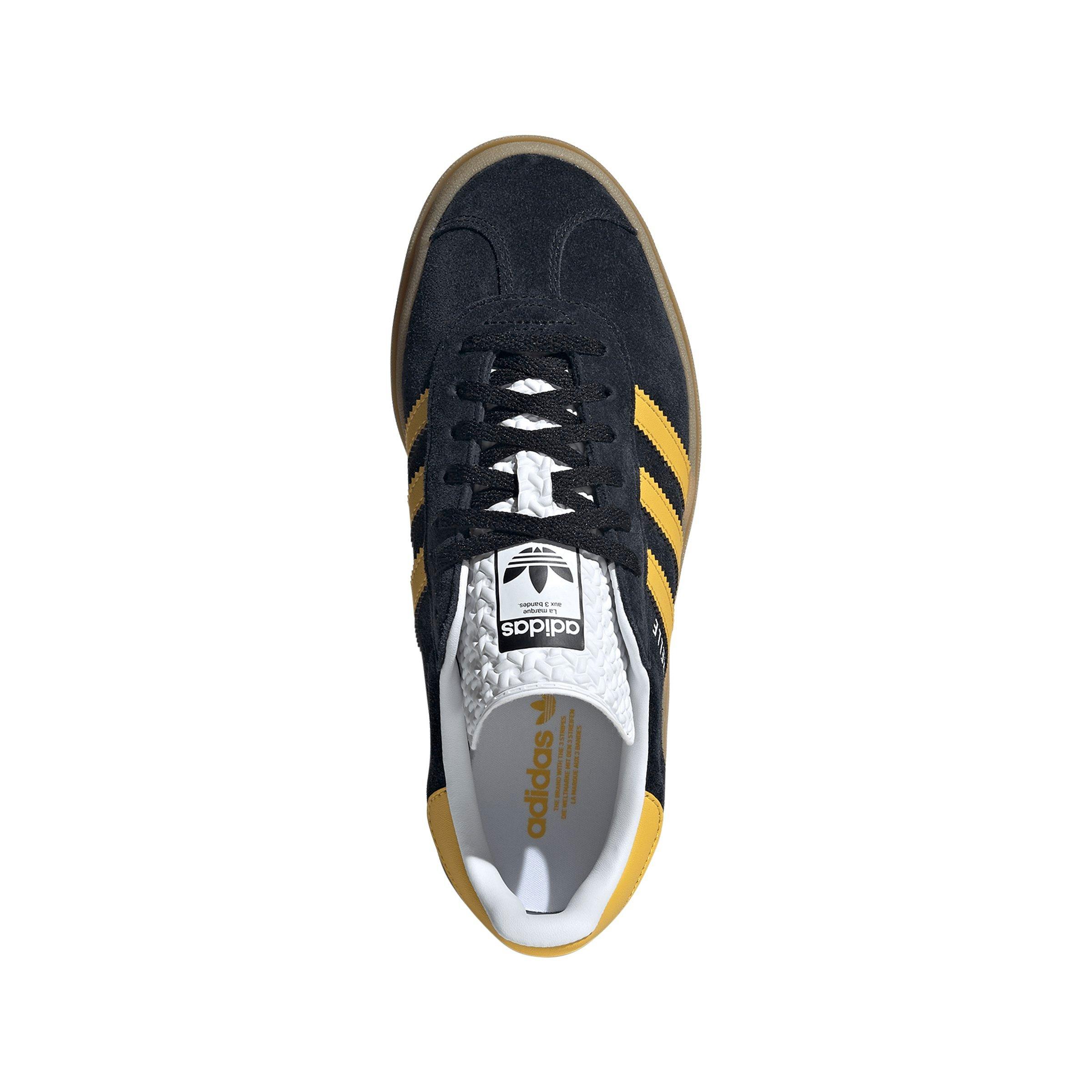 adidas Originals Gazelle Bold "Core Black/Bold Gold/Ftwr White" Women's Shoe - BLACK/GOLD/WHITE Thumbnail View 5