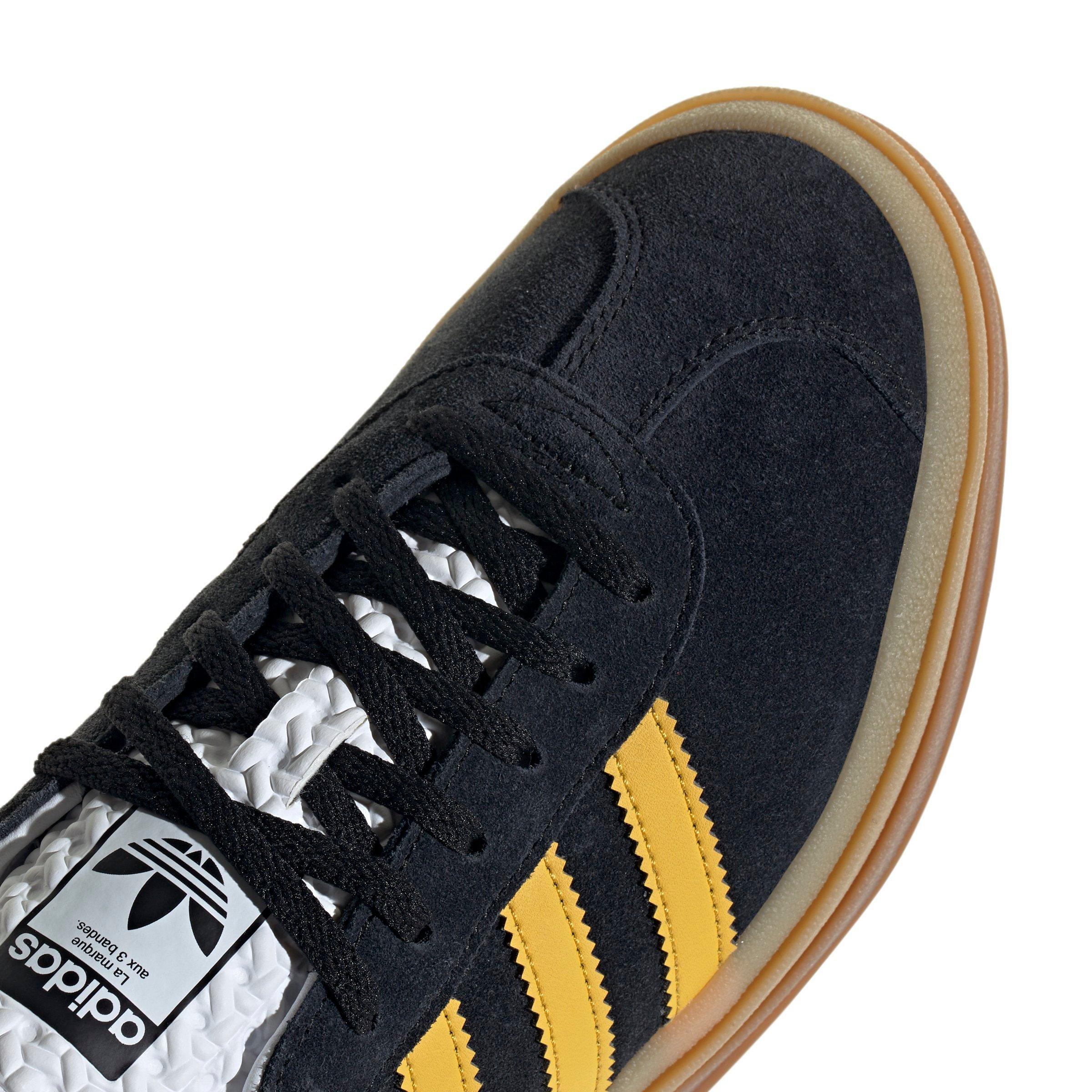 adidas Originals Gazelle Bold "Core Black/Bold Gold/Ftwr White" Women's Shoe - BLACK/GOLD/WHITE Thumbnail View 8