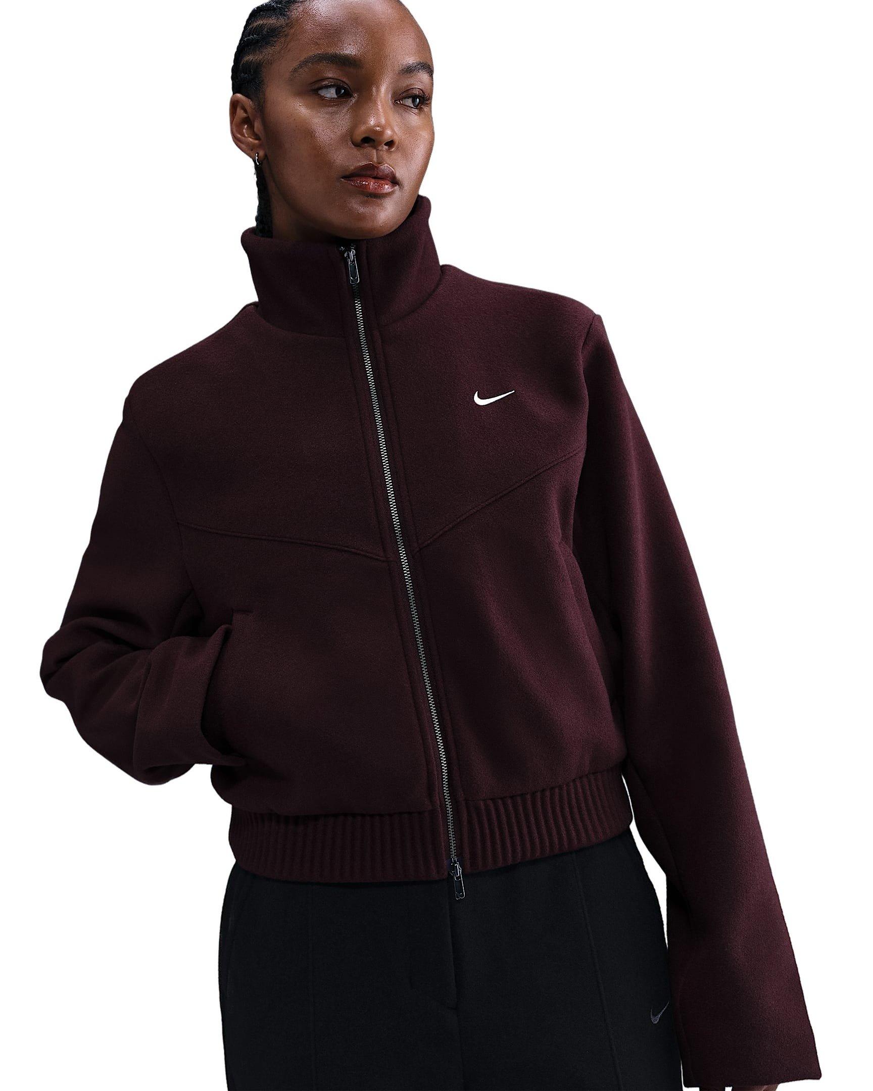 Nike Women's Sportswear Windrunner Tailored Jacket - Burgundy - BURGUNDY Thumbnail View 1