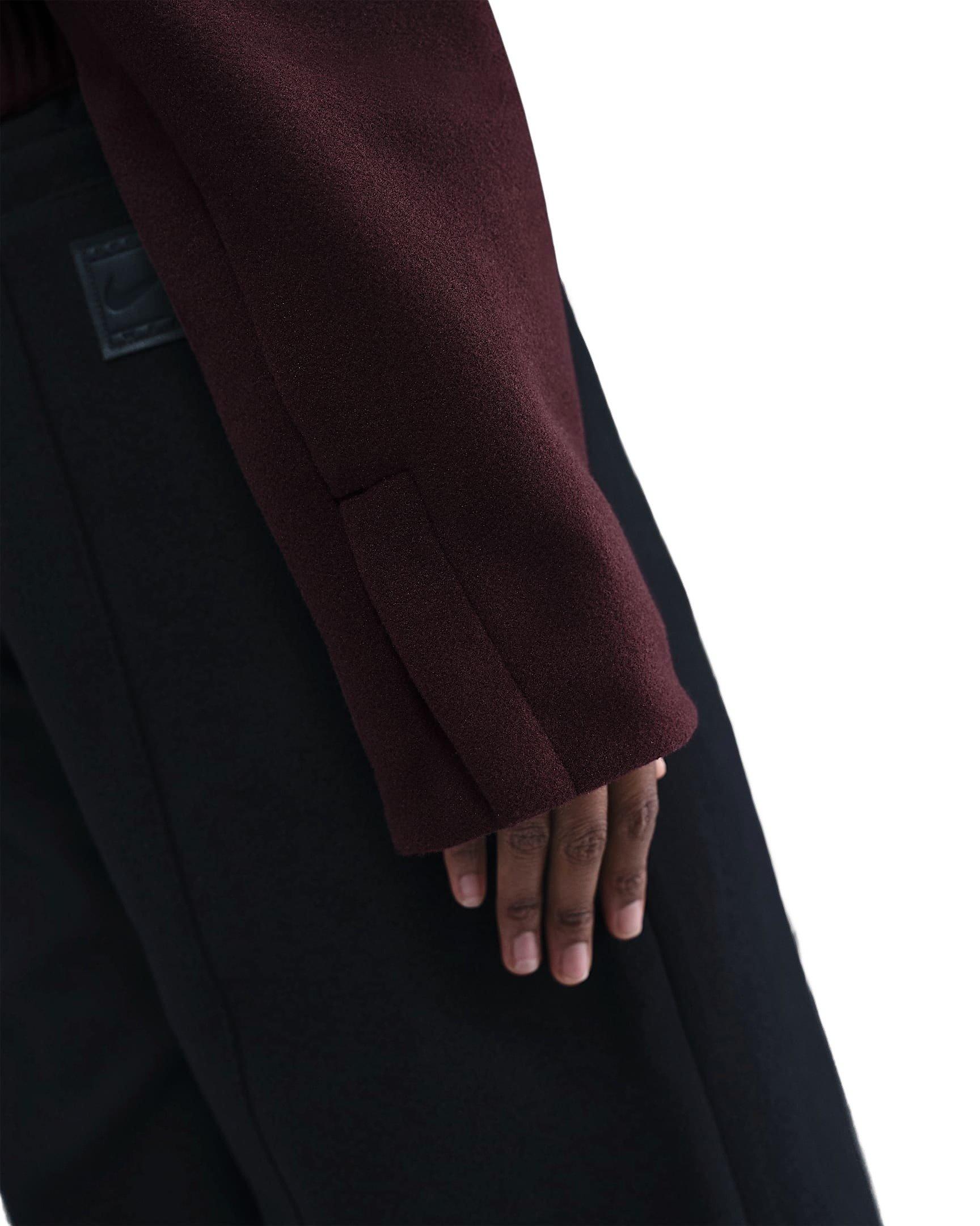 Nike Women's Sportswear Windrunner Tailored Jacket - Burgundy - BURGUNDY Thumbnail View 4