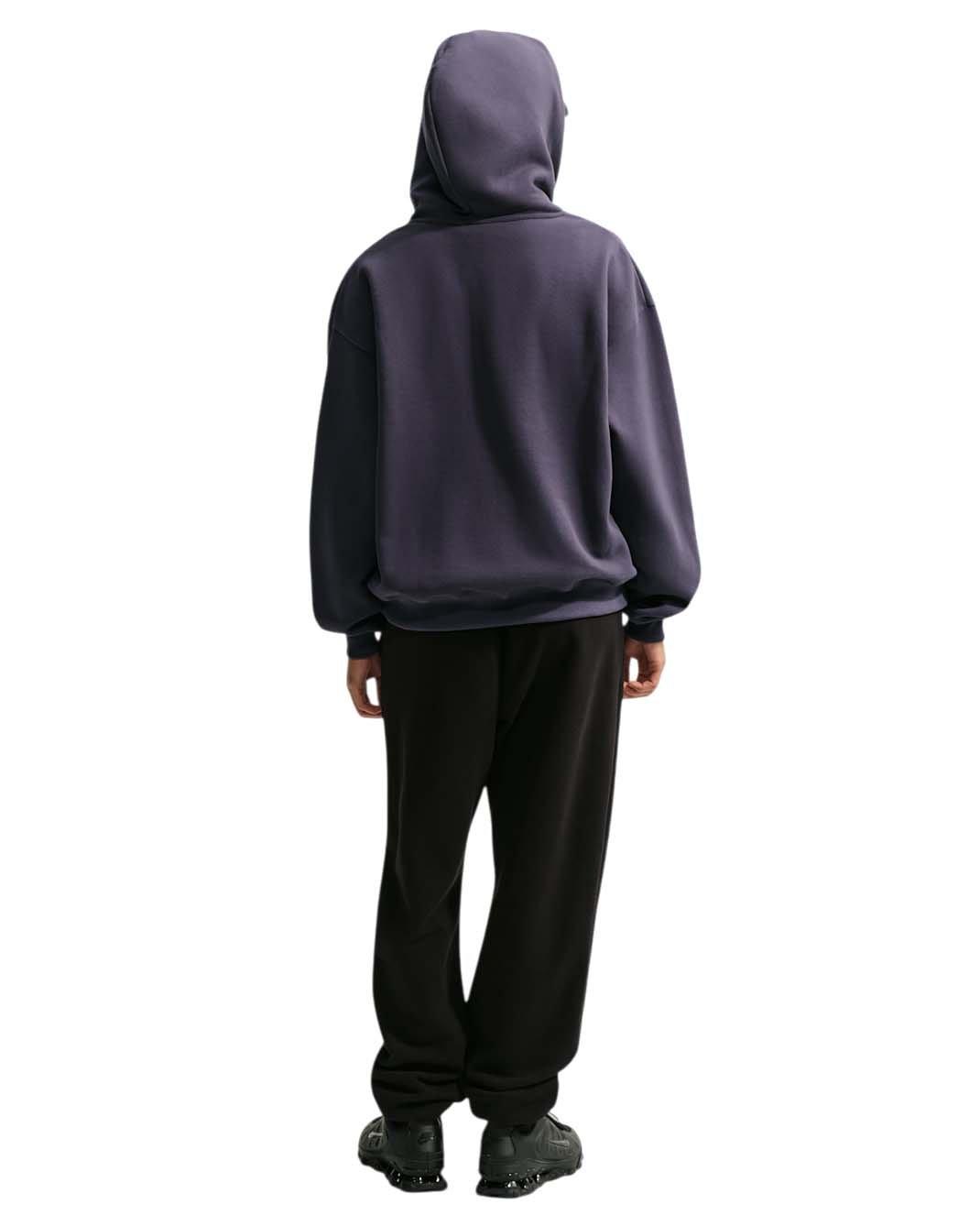 Nike Women's Studio Fleece Medium Weight Oversized Full-Zip Hooded Jacket - Dark Grey - DARK GREY