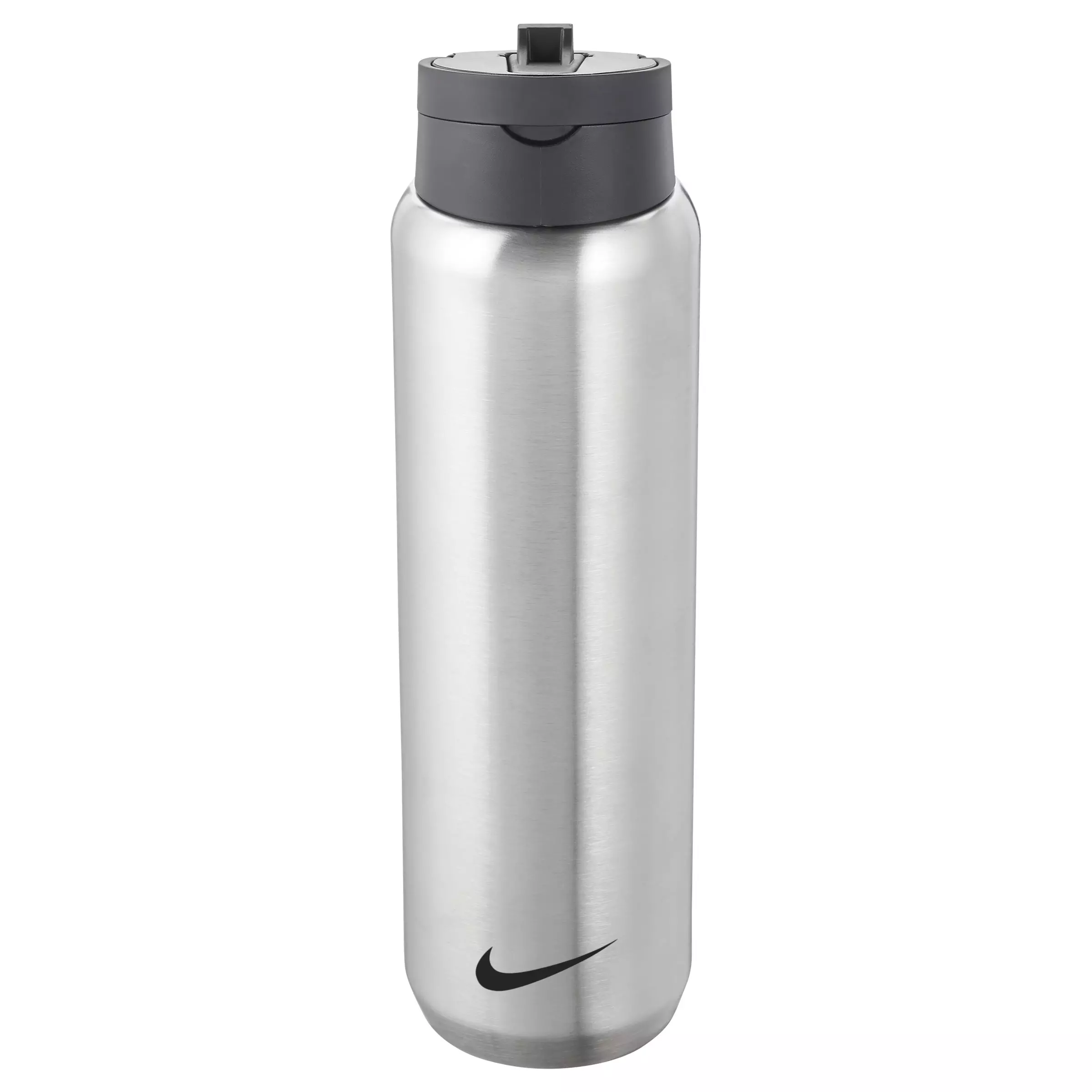 Nike 24oz Stainless Steel Recharge Straw Water Bottle - SILVER/BLACK