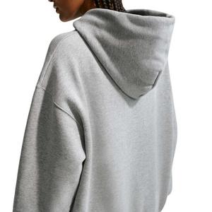Nike Women's Studio Fleece Medium Weight Oversized Full-Zip Hooded Jacket - Grey - GREY